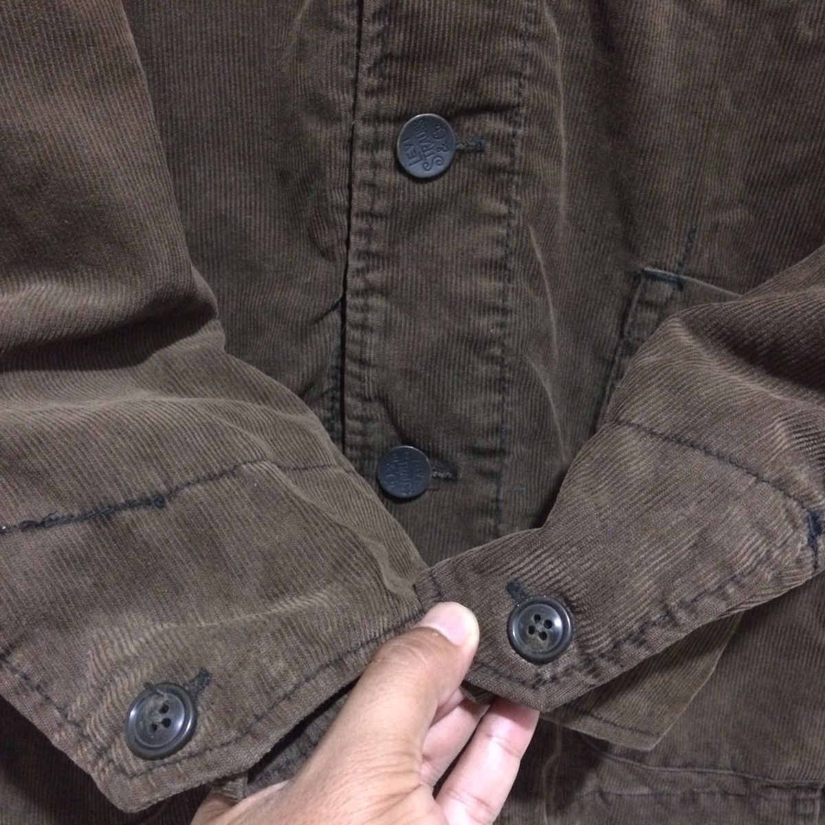 Levi's × Levi's Vintage Clothing Rare!! Levi's Strauss & Co Small E Retro Corduroy Jacket Size US L / EU 52-54 / 3 - 3 Thumbnail