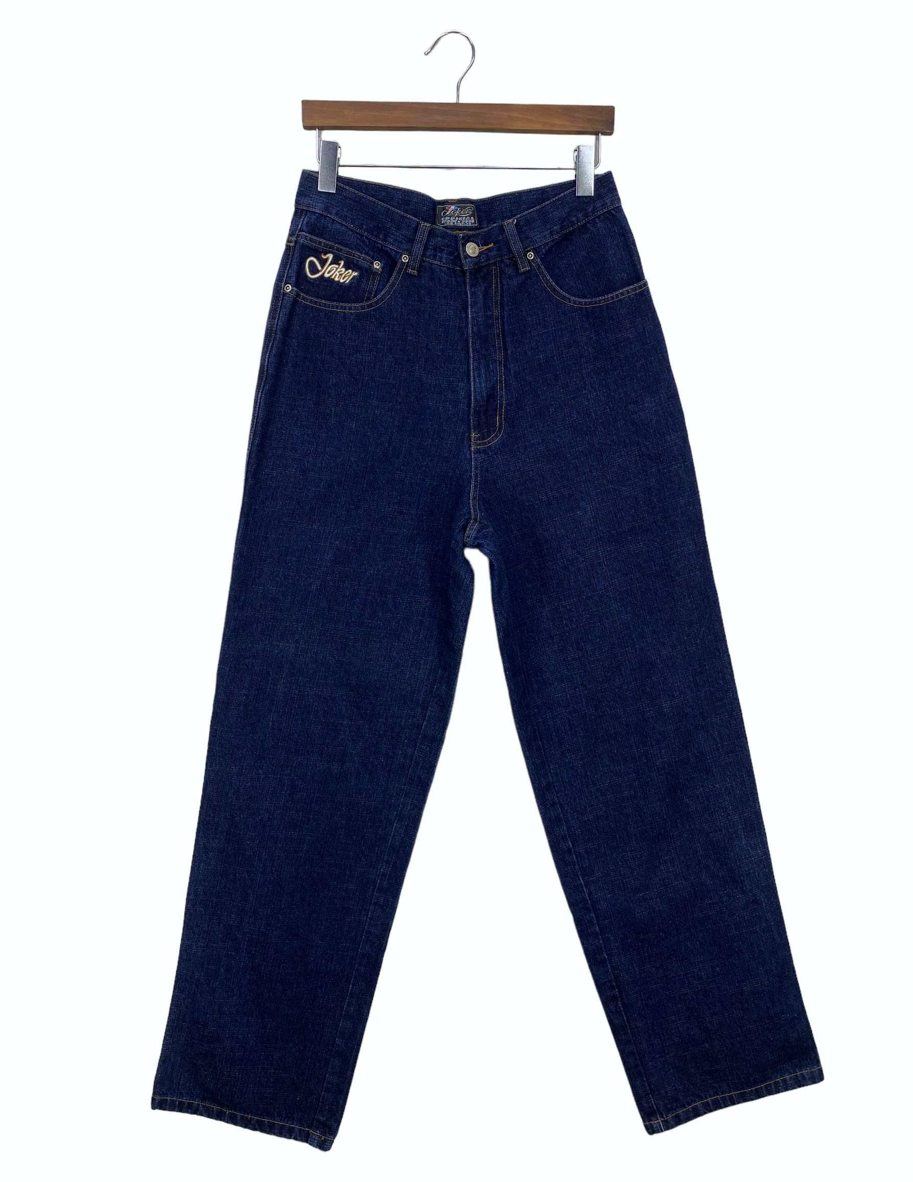 Japanese Brand Joker Baggy Denim Jeans Hip Hop Skateboards Size US 31 - 1 Thumbnail