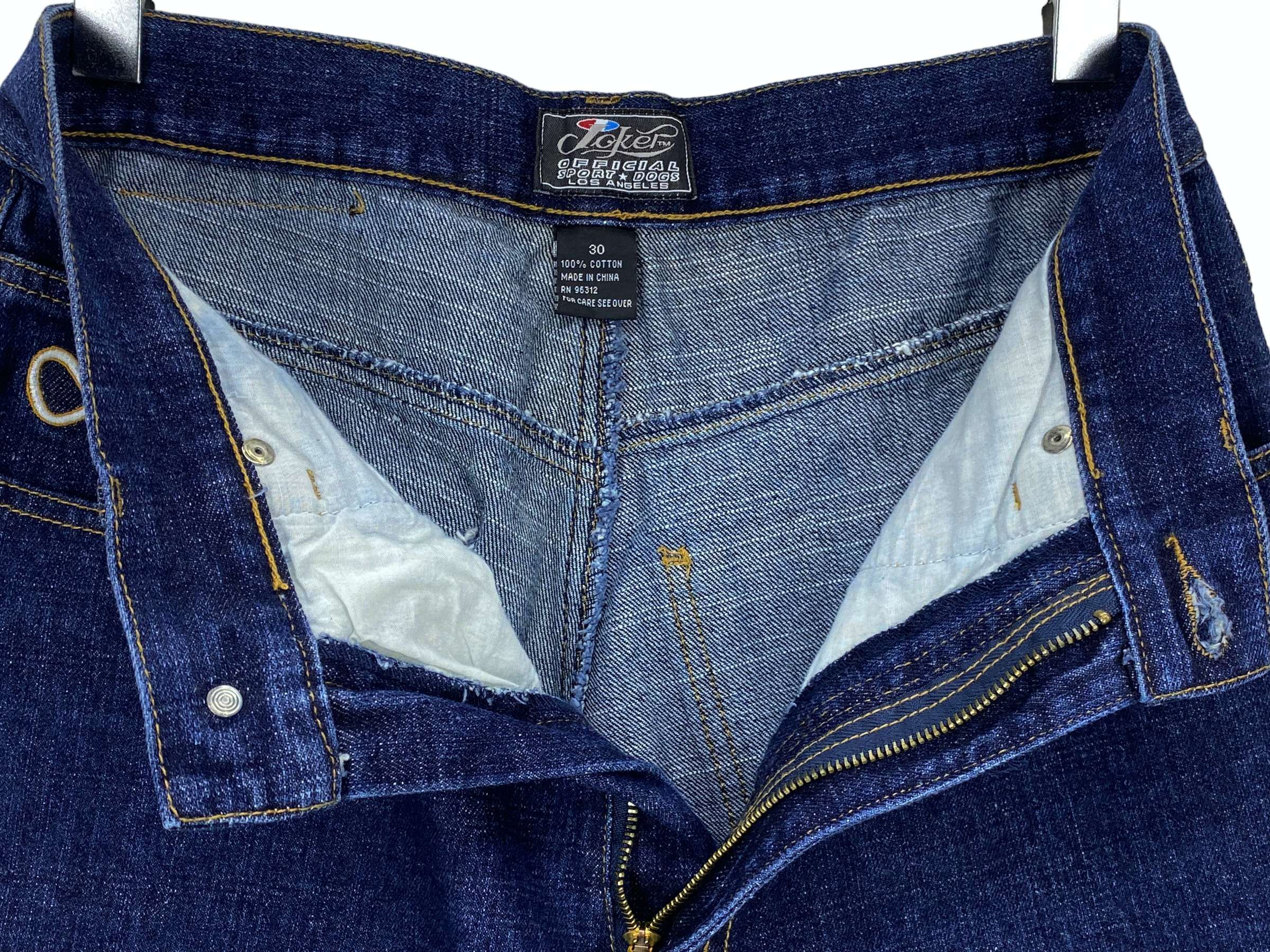 Japanese Brand Joker Baggy Denim Jeans Hip Hop Skateboards Size US 31 - 11 Thumbnail