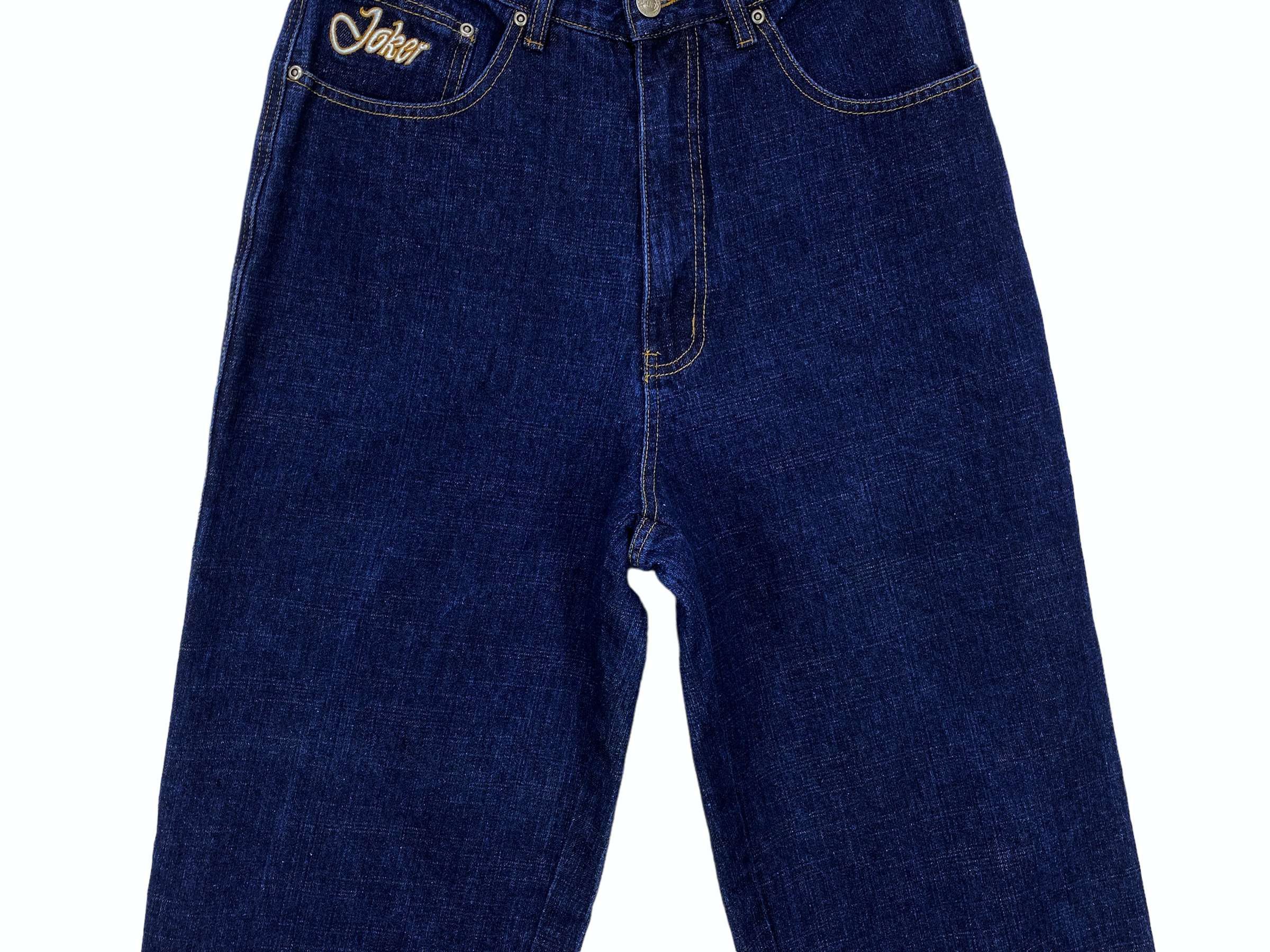 Japanese Brand Joker Baggy Denim Jeans Hip Hop Skateboards Size US 31 - 4 Thumbnail