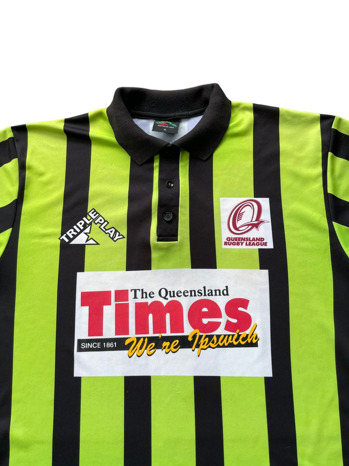 Canterbury of New Zealand Vintage Queensland Rugby League Jersey Size US XL / EU 56 / 4 - 3 Thumbnail