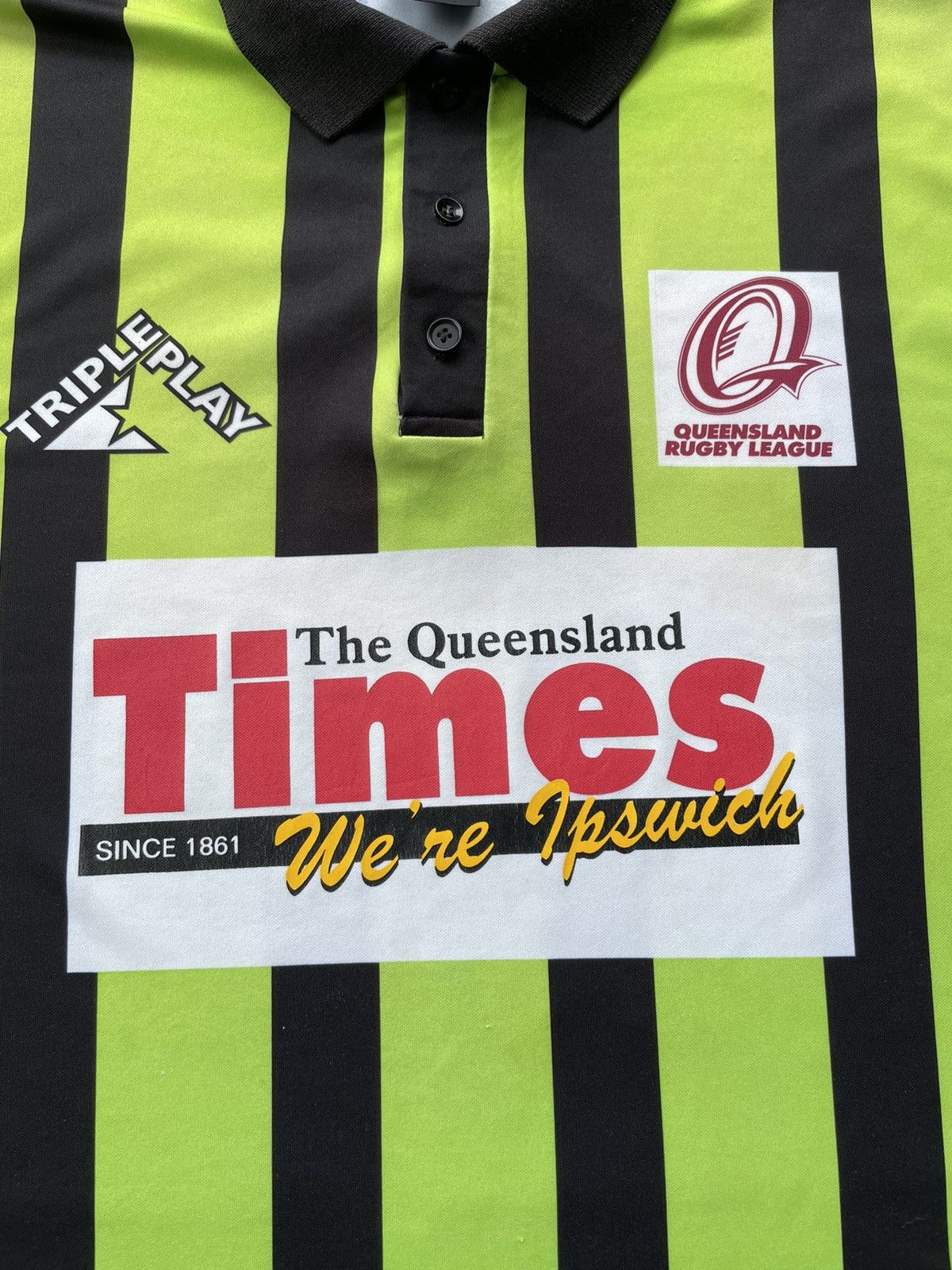 Canterbury of New Zealand Vintage Queensland Rugby League Jersey Size US XL / EU 56 / 4 - 14 Thumbnail