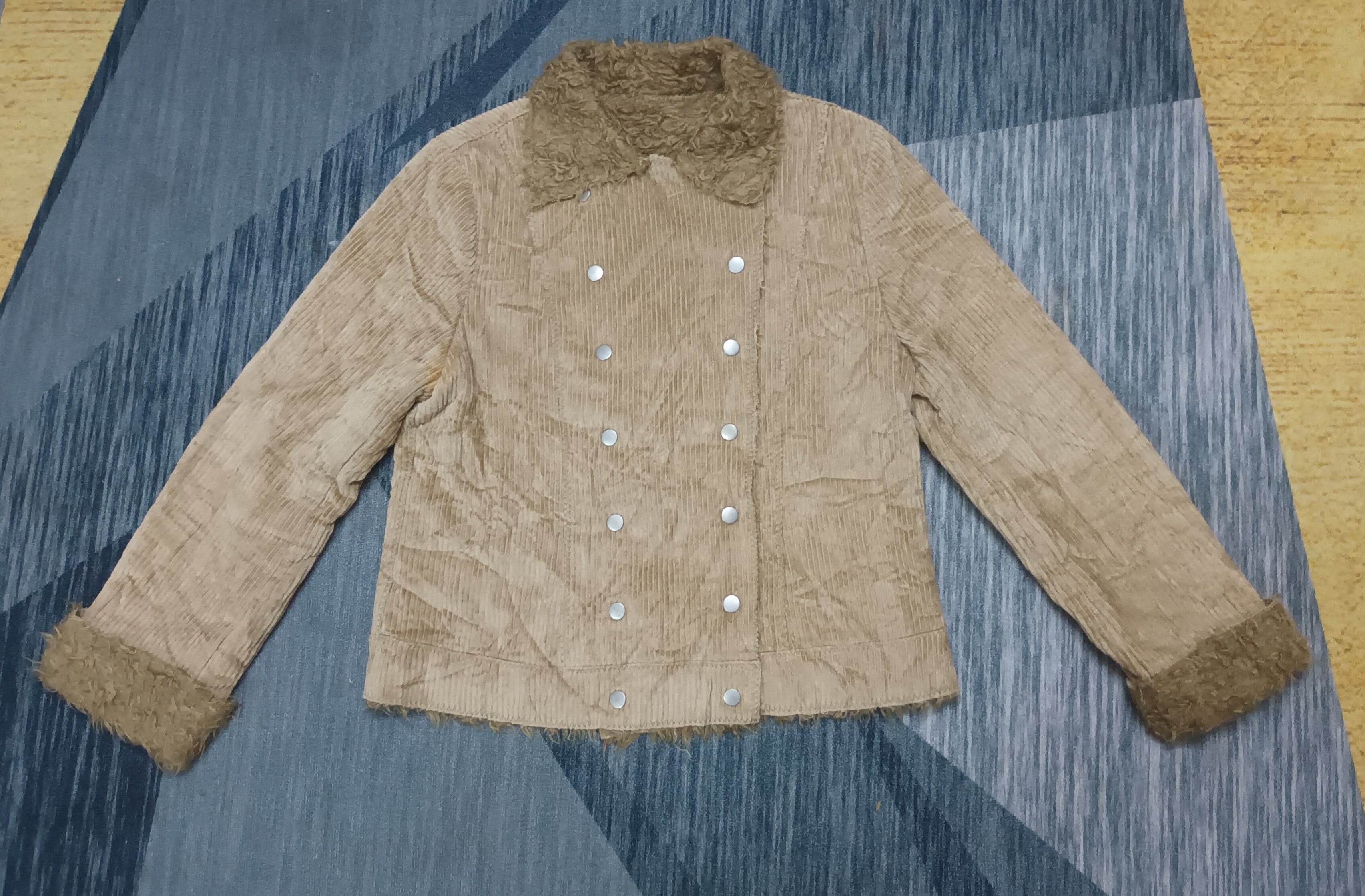 image of Vans Ladies Corduroy Parkas Jacket in Chocolate, Women's (Size Small)