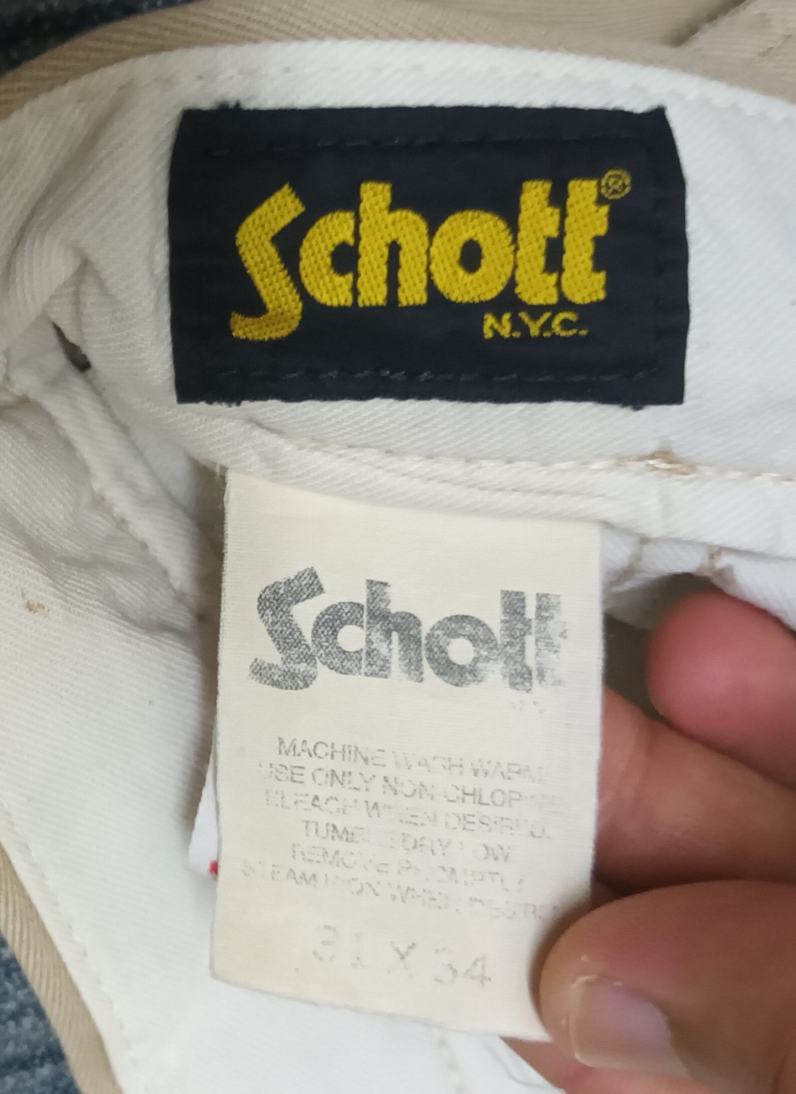 Schott 🔥 SCHOTT NYC CASUAL PANTS 🔥 Size US 31 - 3 Thumbnail
