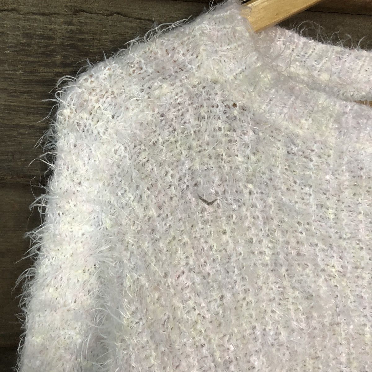 Homespun Knitwear × Japanese Brand Japanese Brand Shag Shaggy Fur Mohair Knitwear #7033 Size L / US 10 / IT 46 - 7 Thumbnail