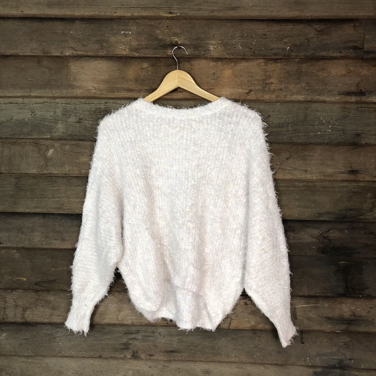 Homespun Knitwear × Japanese Brand Japanese Brand Shag Shaggy Fur Mohair Knitwear #7033 Size L / US 10 / IT 46 - 8 Thumbnail