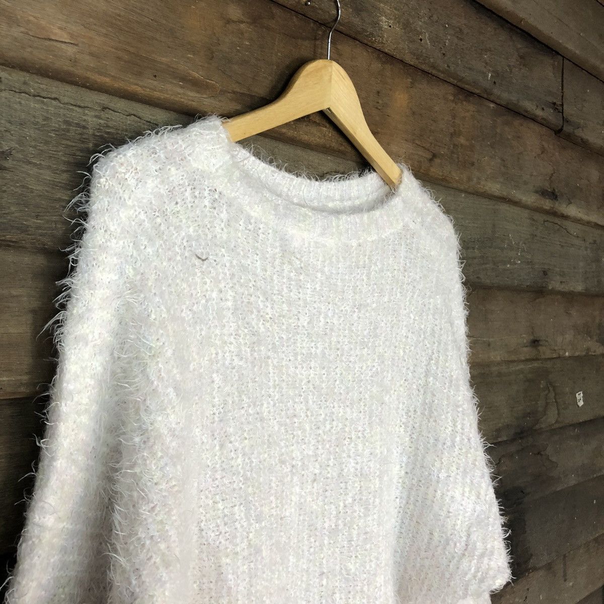 Homespun Knitwear × Japanese Brand Japanese Brand Shag Shaggy Fur Mohair Knitwear #7033 Size L / US 10 / IT 46 - 6 Thumbnail