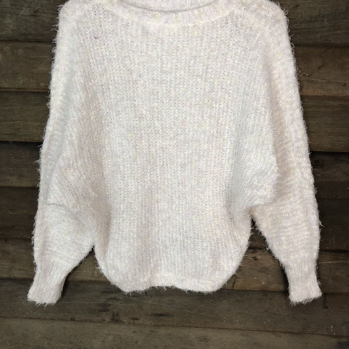 Homespun Knitwear × Japanese Brand Japanese Brand Shag Shaggy Fur Mohair Knitwear #7033 Size L / US 10 / IT 46 - 3 Thumbnail