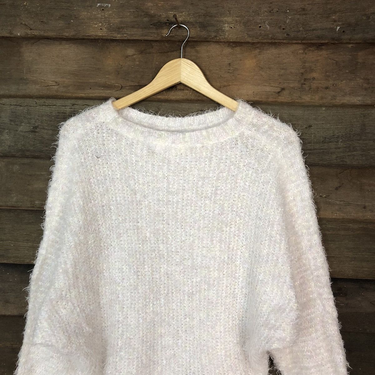Homespun Knitwear × Japanese Brand Japanese Brand Shag Shaggy Fur Mohair Knitwear #7033 Size L / US 10 / IT 46 - 2 Thumbnail