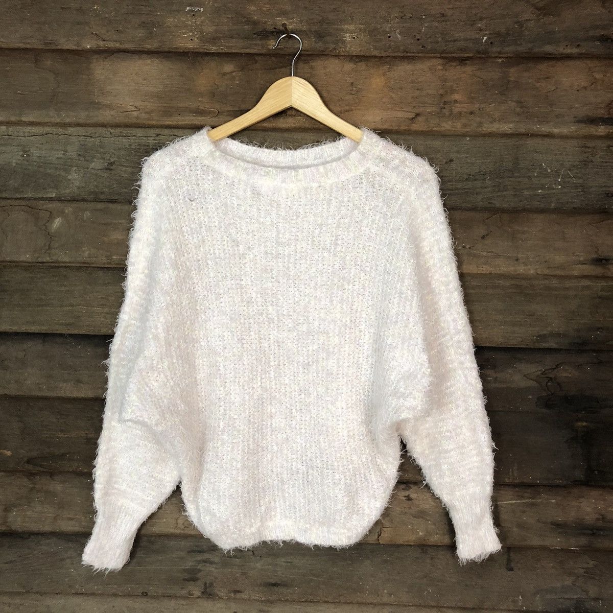 Homespun Knitwear × Japanese Brand Japanese Brand Shag Shaggy Fur Mohair Knitwear #7033 Size L / US 10 / IT 46 - 1 Thumbnail