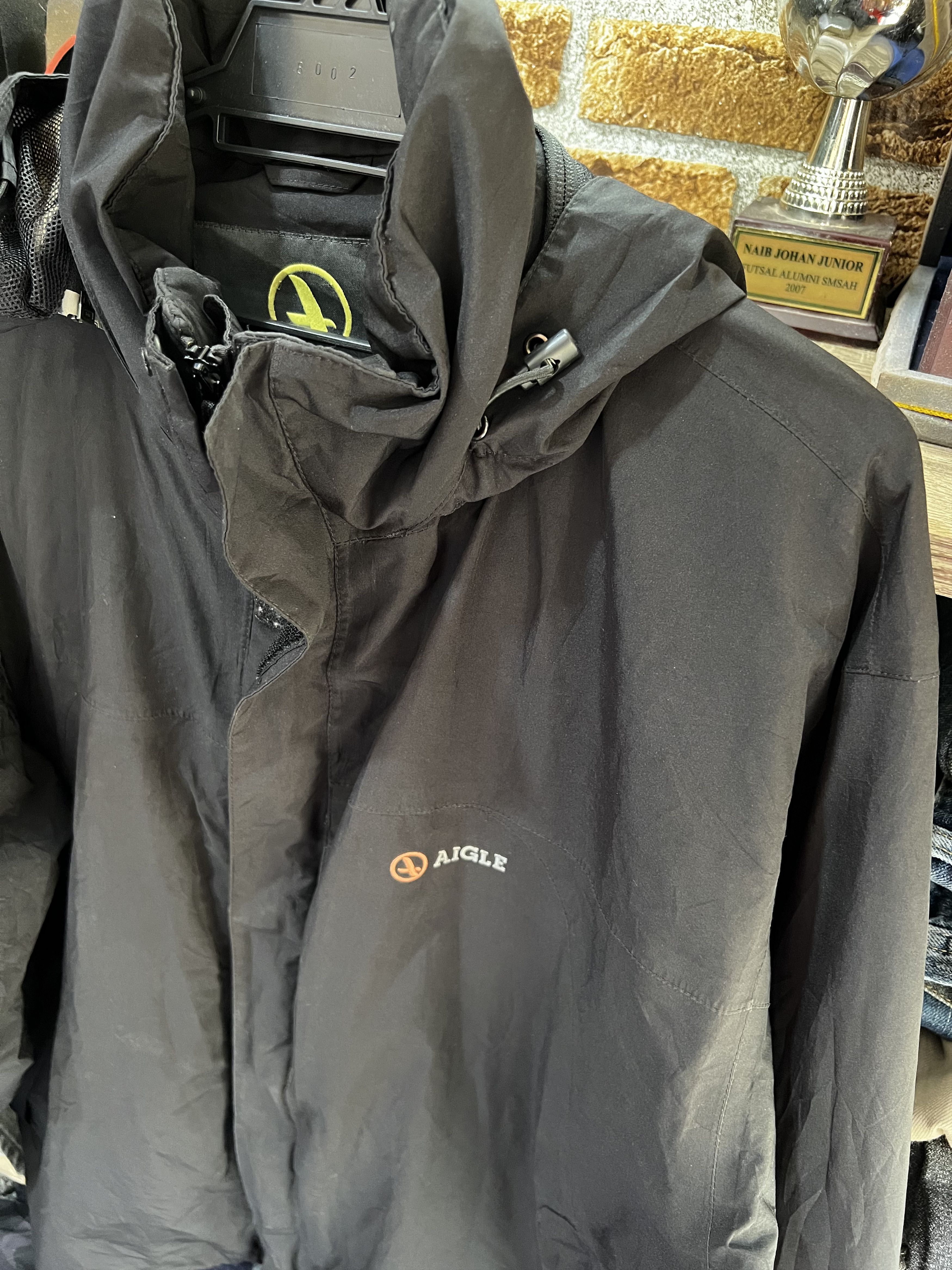 Aigle 🔥Aigle Goretex Black Zipper Windbreaker Size US XL / EU 56 / 4 - 10 Thumbnail