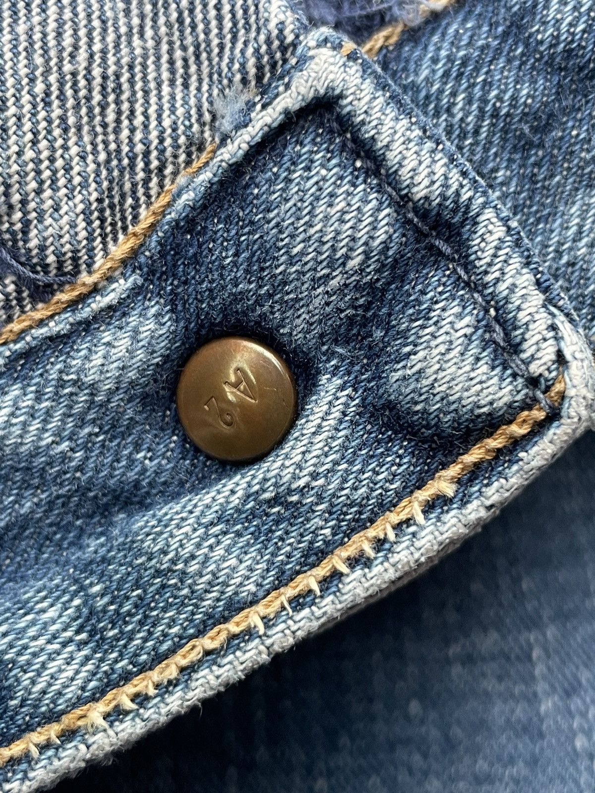 Vintage × Wrangler Vintage Wrangler Blue Bell Selvedge Denim Size US 30 / EU 46 - 19 Thumbnail