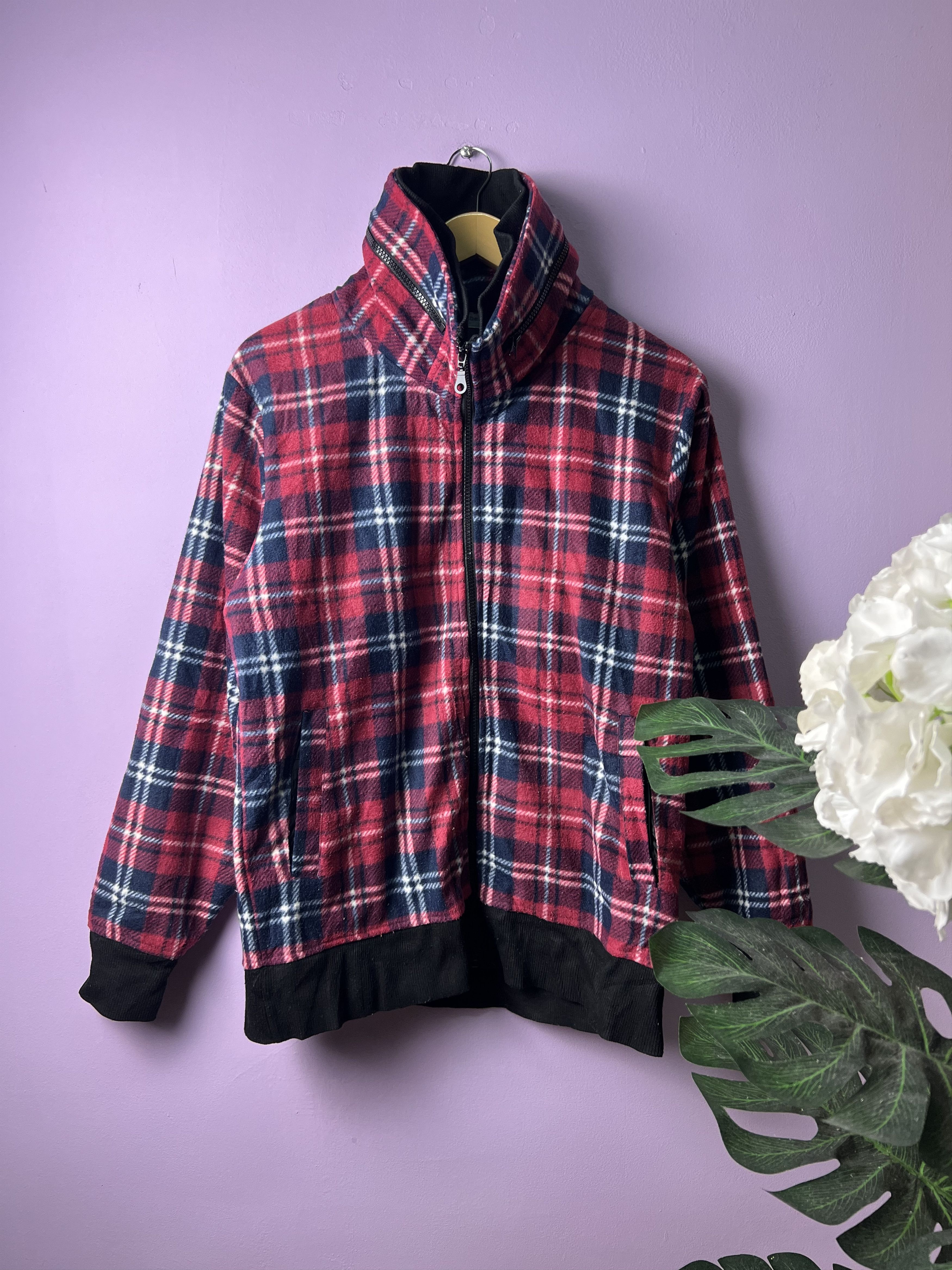 Japanese Brand 🔥Vintage Anti-Label Flannel Zipper Jackets Size US S / EU 44-46 / 1 - 1 Thumbnail