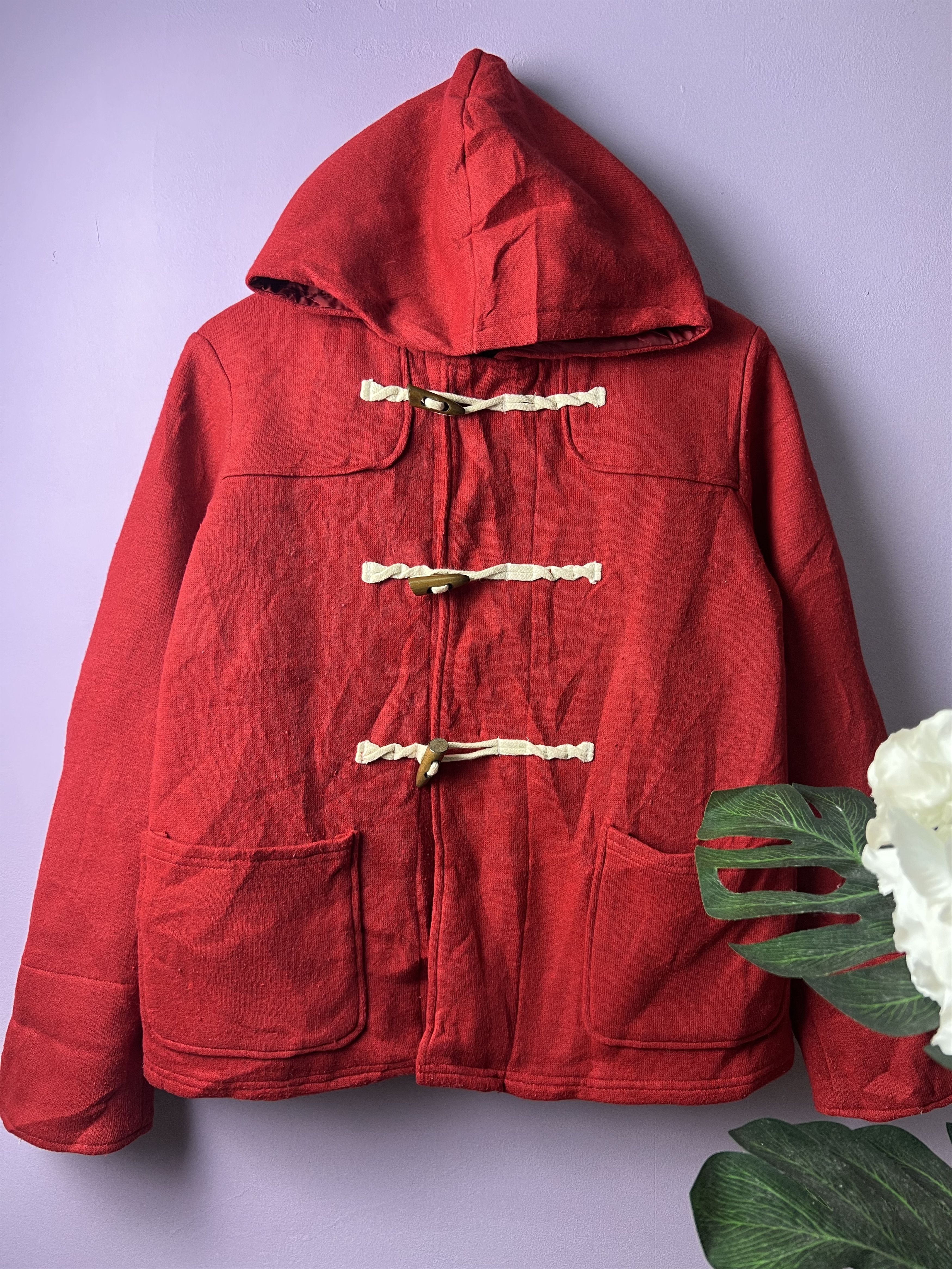 Japanese Brand 🔥Ikka Red Duffle Coats Size M / US 6-8 / IT 42-44 - 2 Thumbnail