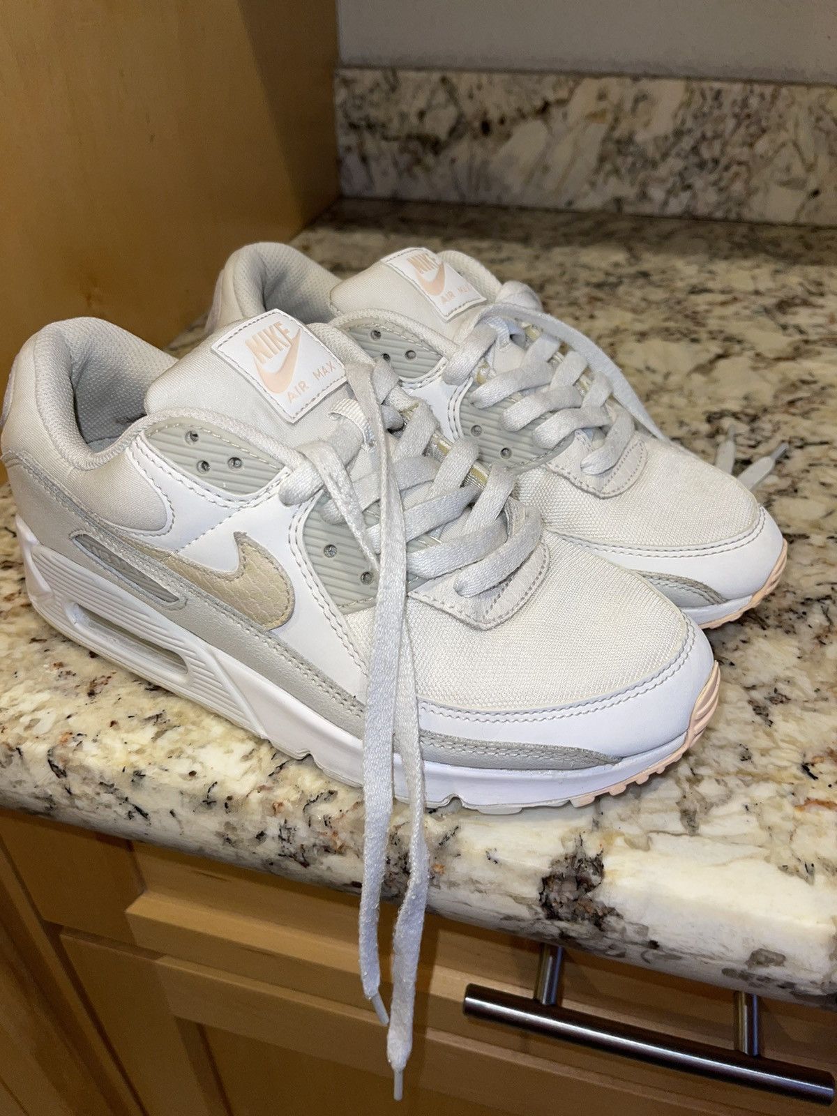 air max 90 light bone black