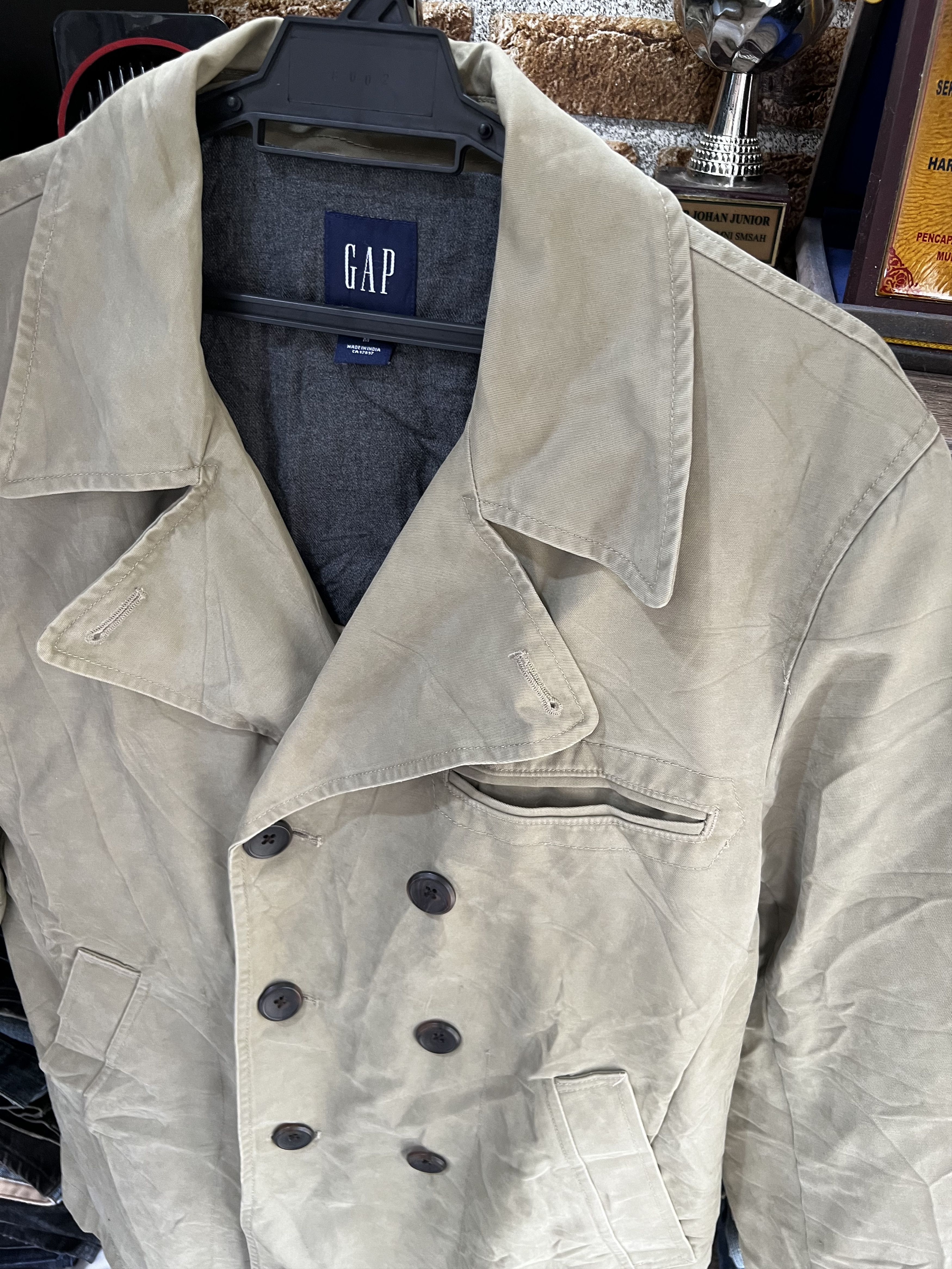 Gap 🔥Gap Khaki Peacoat Size US S / EU 44-46 / 1 - 6 Thumbnail