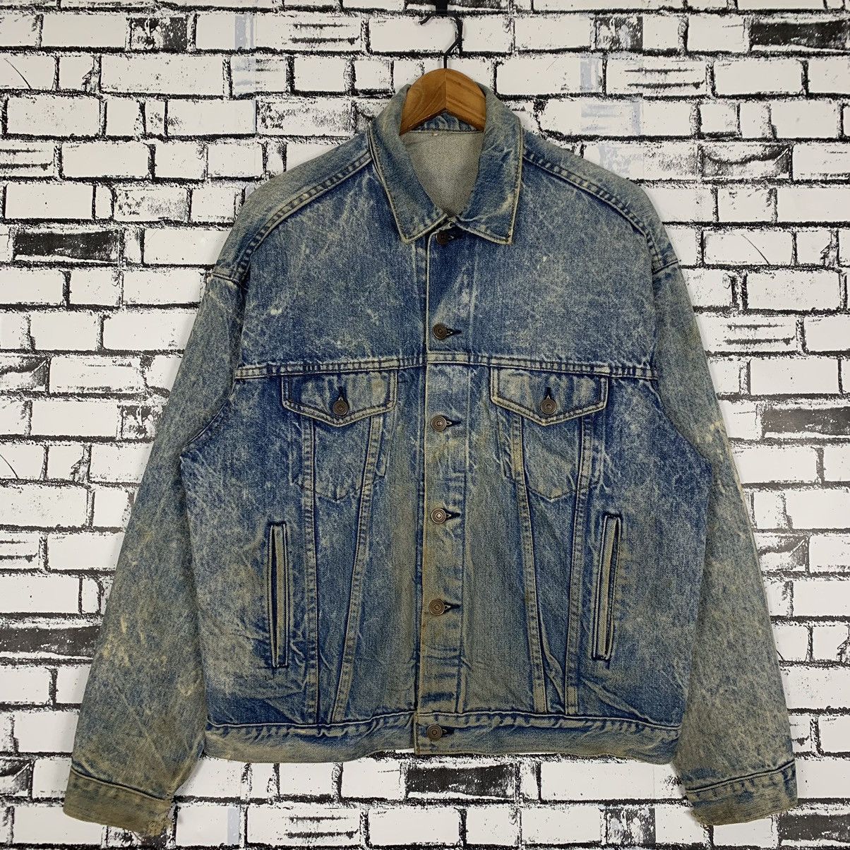 Vintage Vintage Learn to Fly Denim Blue Jean Jacket Size US M / EU 48-50 / 2 - 1 Thumbnail