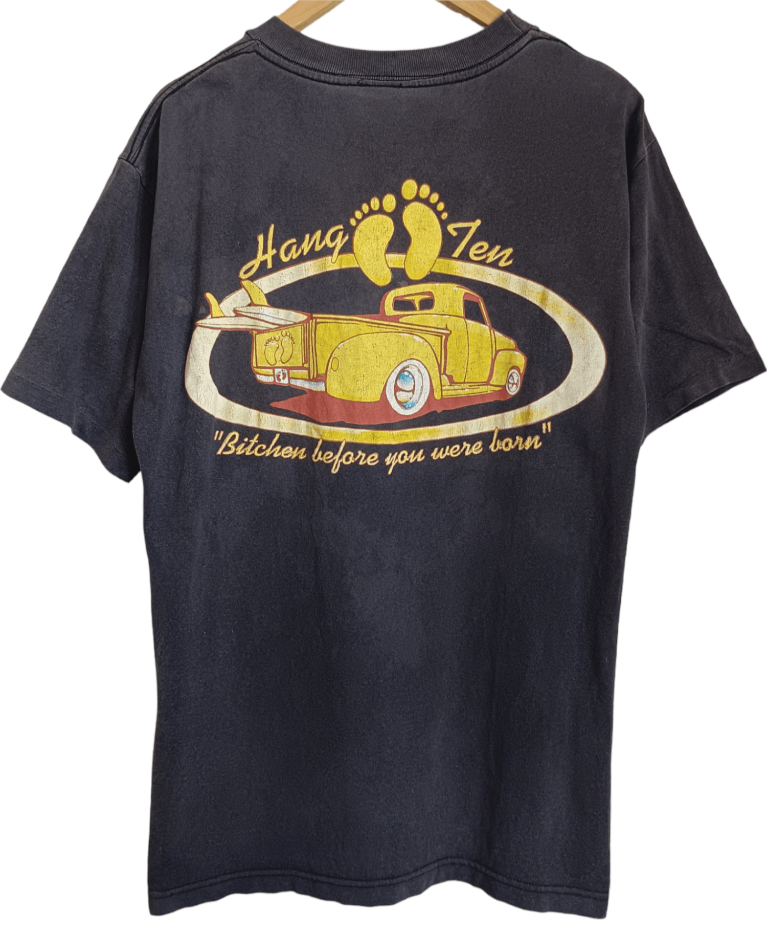 Hang Ten × Vintage Vintage Faded T-Shirt Hang Ten Made in Usa Size US M / EU 48-50 / 2 - 1 Thumbnail