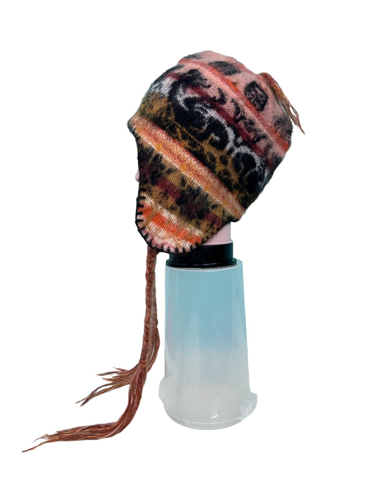 Vivienne Westwood VIVIENNE WESTWOOD EARMUFF OVER PRINT KNIT HAT Size ONE SIZE - 2 Thumbnail