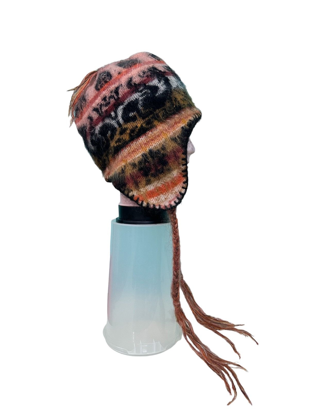 Vivienne Westwood VIVIENNE WESTWOOD EARMUFF OVER PRINT KNIT HAT Size ONE SIZE - 1 Thumbnail