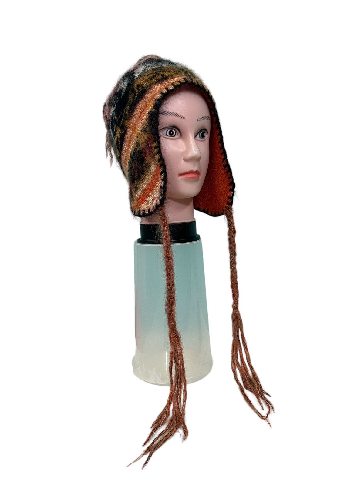 Vivienne Westwood VIVIENNE WESTWOOD EARMUFF OVER PRINT KNIT HAT Size ONE SIZE - 4 Thumbnail