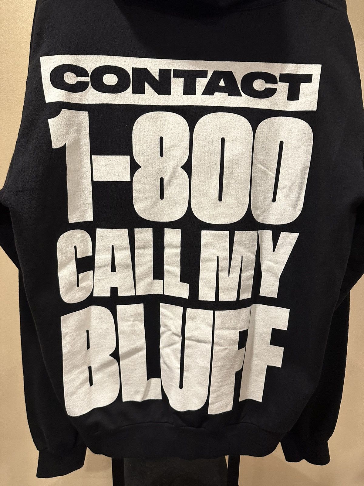 Band Tees Pusha T 1-800 Call My Bluff Its Almost Dry Black Hoodie Size US XL / EU 56 / 4 - 3 Thumbnail