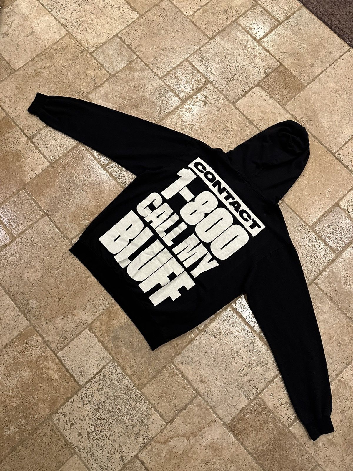 Band Tees Pusha T 1-800 Call My Bluff Its Almost Dry Black Hoodie Size US XL / EU 56 / 4 - 8 Thumbnail