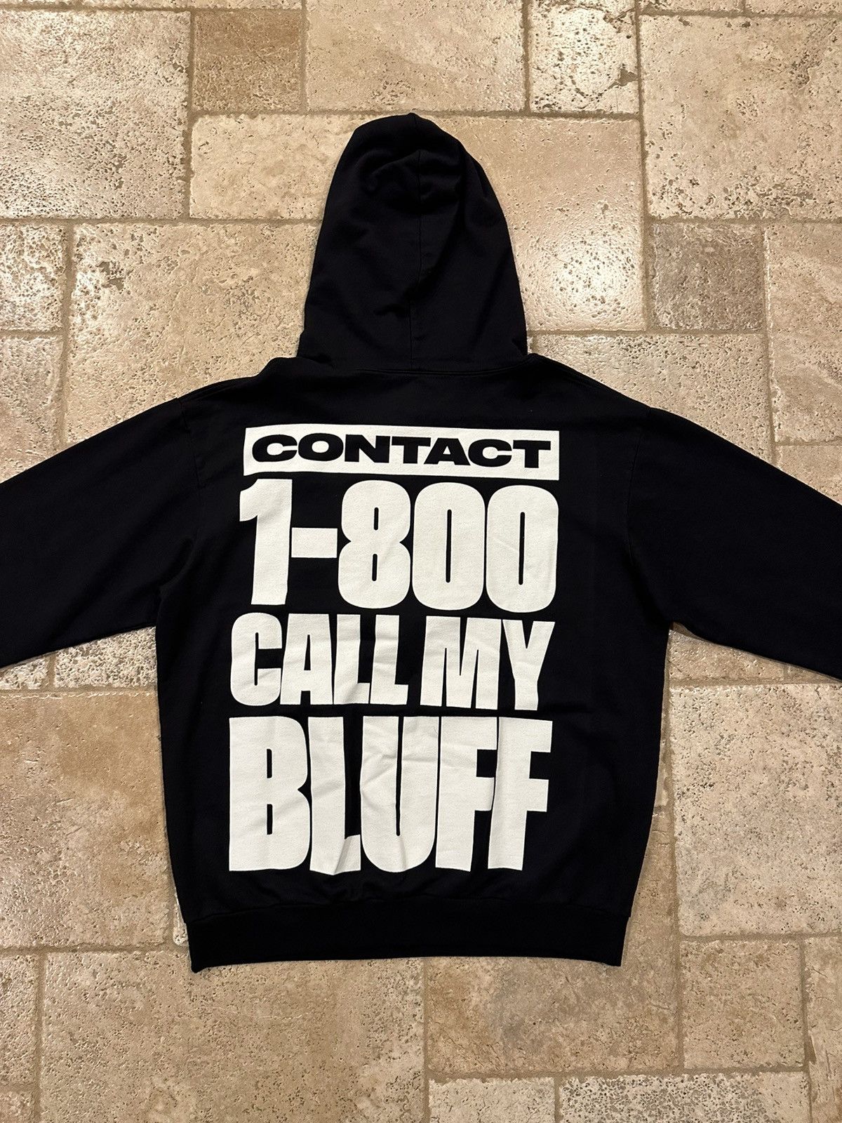 Band Tees Pusha T 1-800 Call My Bluff Its Almost Dry Black Hoodie Size US XL / EU 56 / 4 - 7 Thumbnail