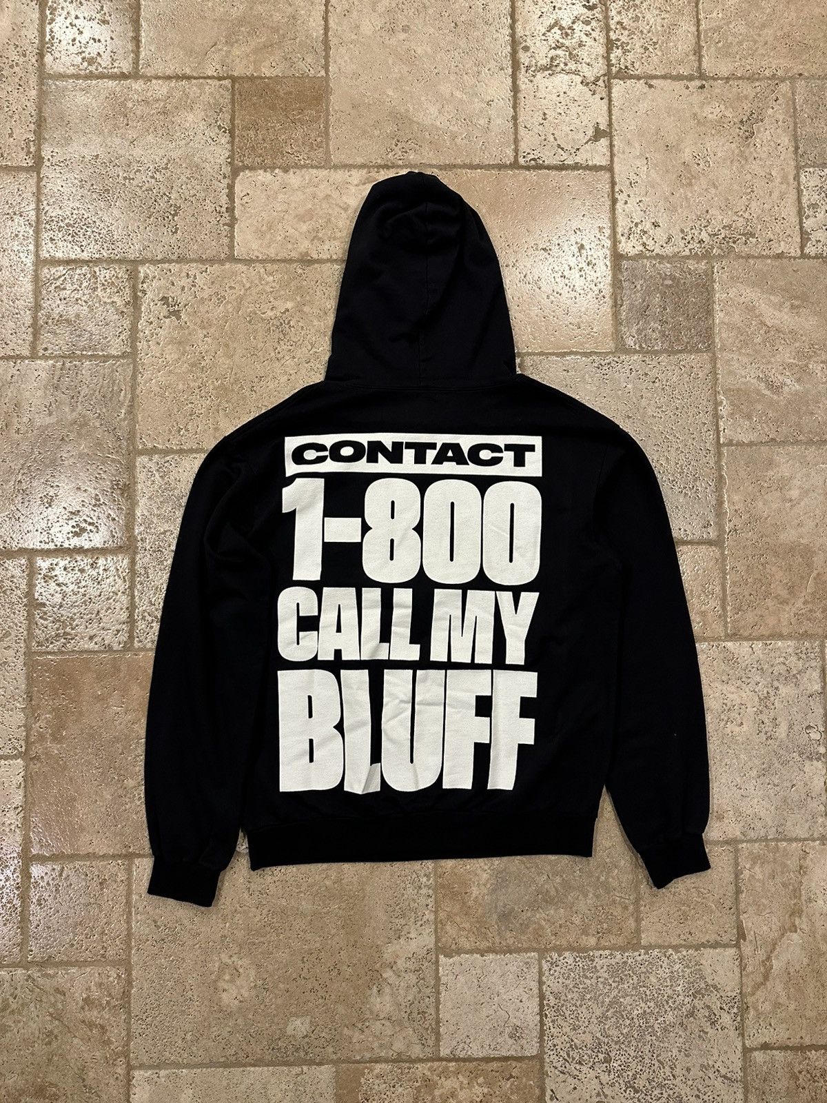 Band Tees Pusha T 1-800 Call My Bluff Its Almost Dry Black Hoodie Size US XL / EU 56 / 4 - 9 Thumbnail