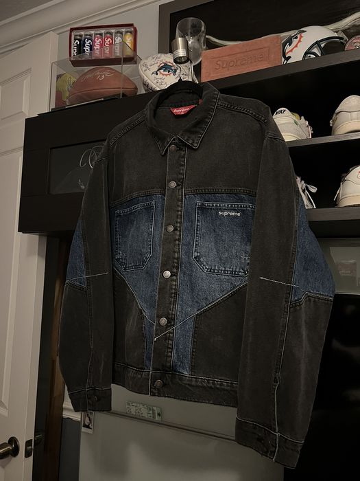 Supreme 2-Tone Paneled Denim Jacket abitur.gnesin-academy.ru