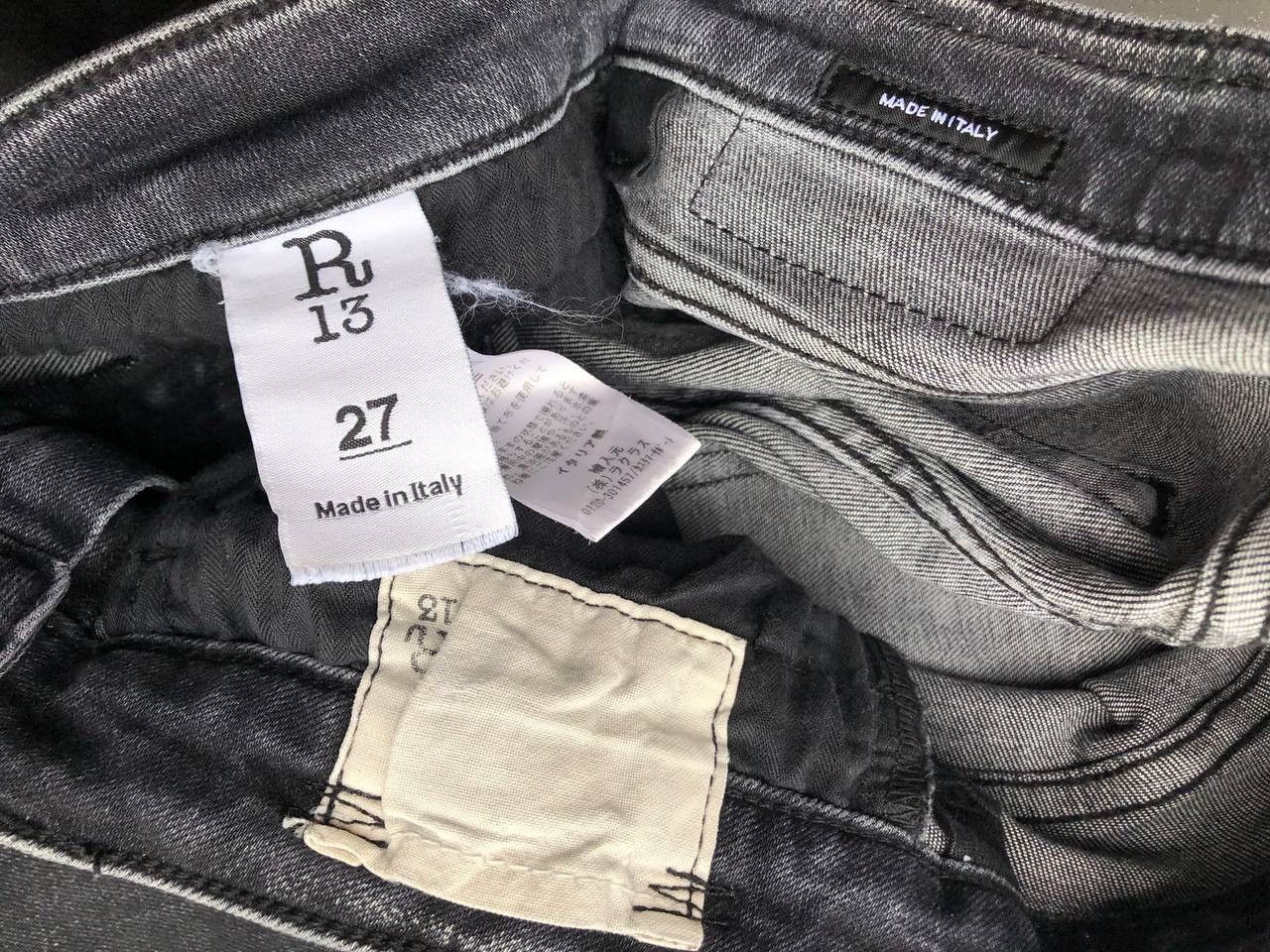 R13 R13 BOY STRAIGHT WITH UNEVEN HEM CROPPED PANTS Size US 28 / EU 44 - 7 Thumbnail
