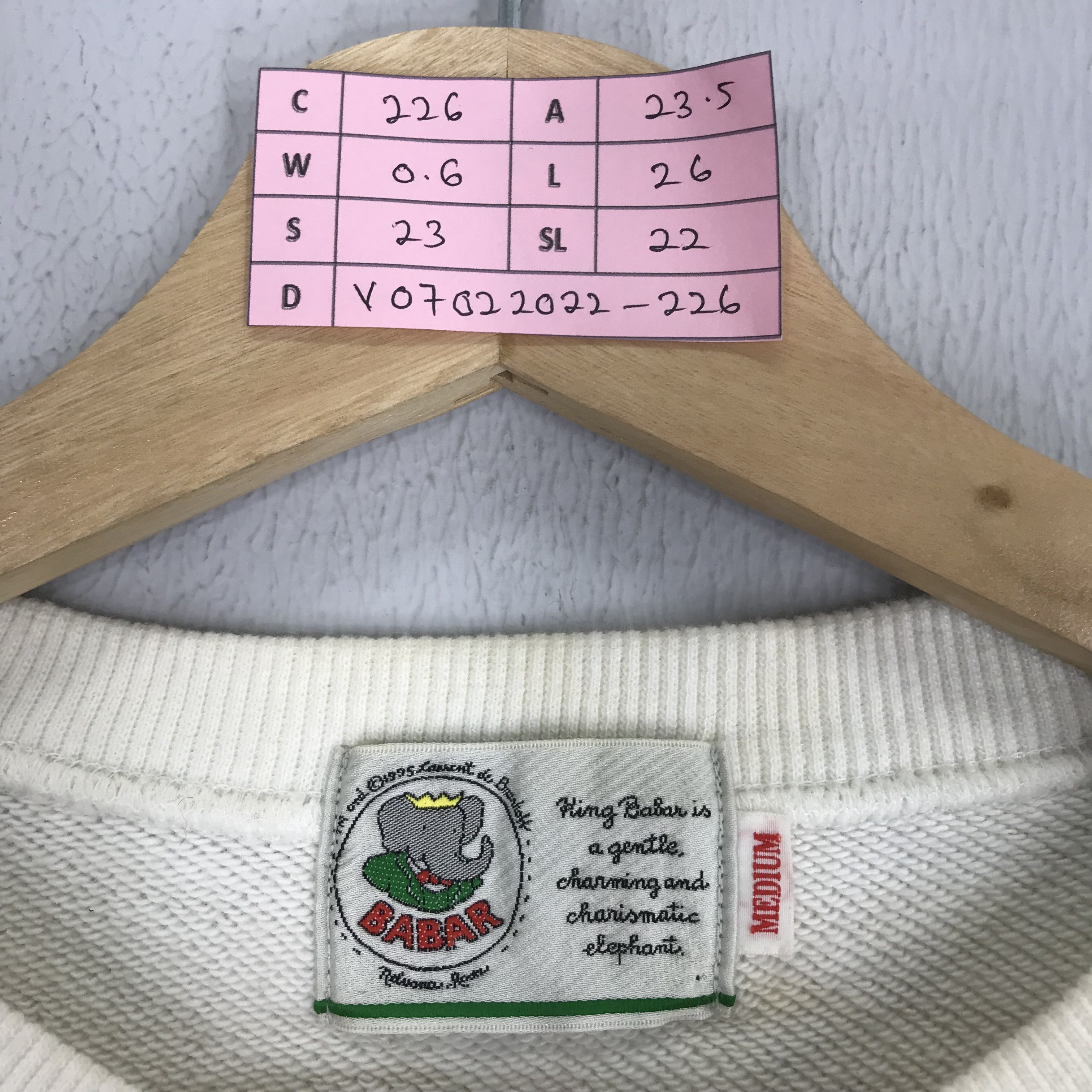 Cartoon Network Vintage 90s Babar Animated Elephant Cartoon Sweatshirts Size US L / EU 52-54 / 3 - 10 Thumbnail