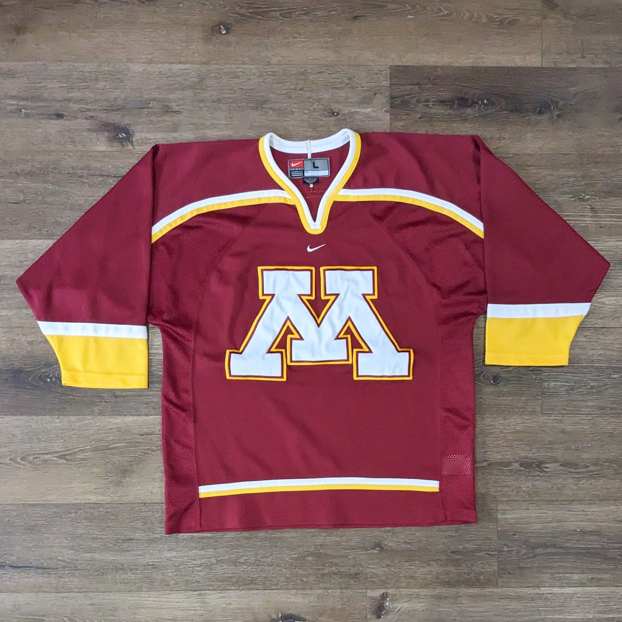 Maillot De Hockey Minnesota Elite League #27, Couleur Verte, Taille Medium - Modèle Rare Gemini, Occasion