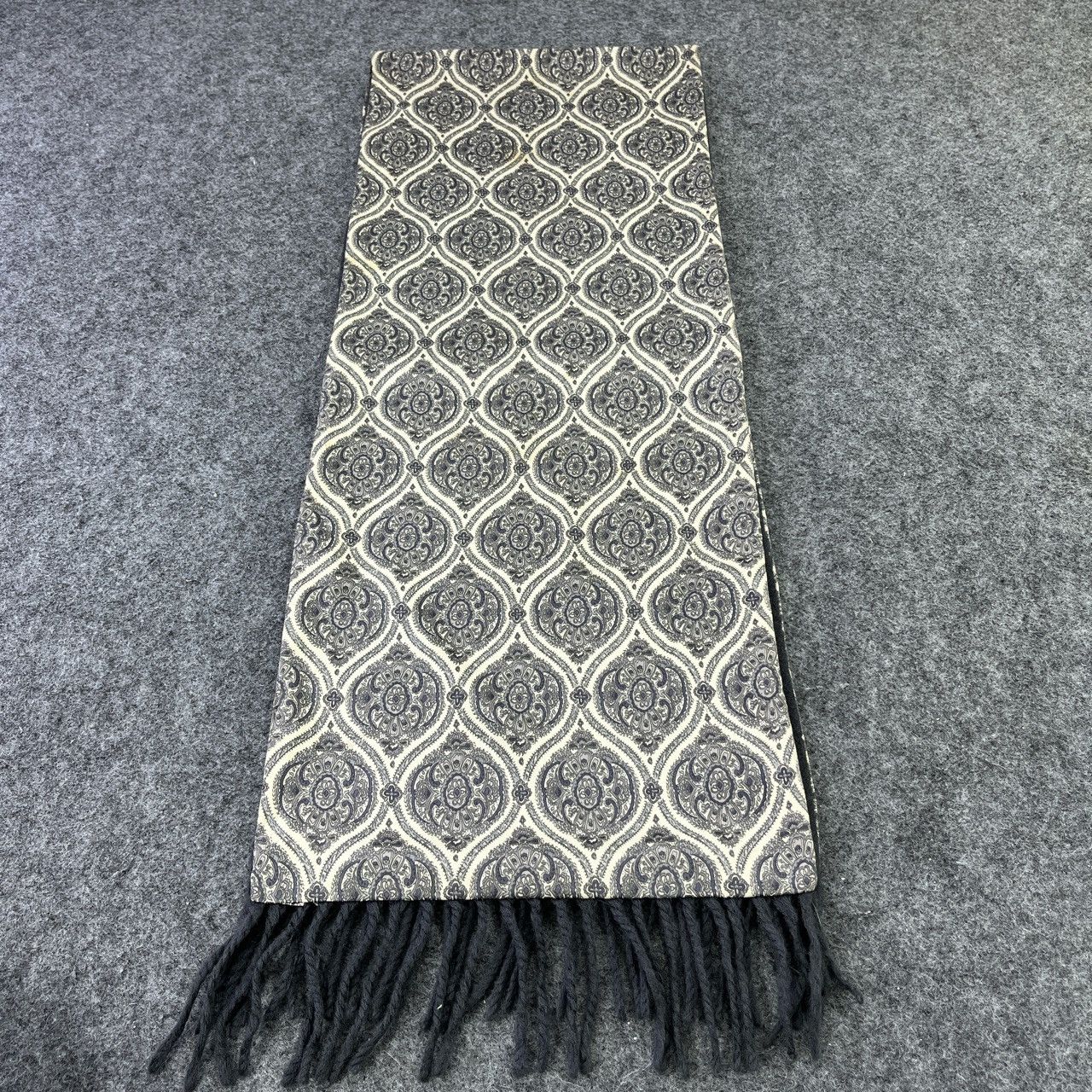 Designer × Vintage Paisley Silk Wool Scarf / Muffler / Neckwear T546 Size ONE SIZE - 1 Thumbnail