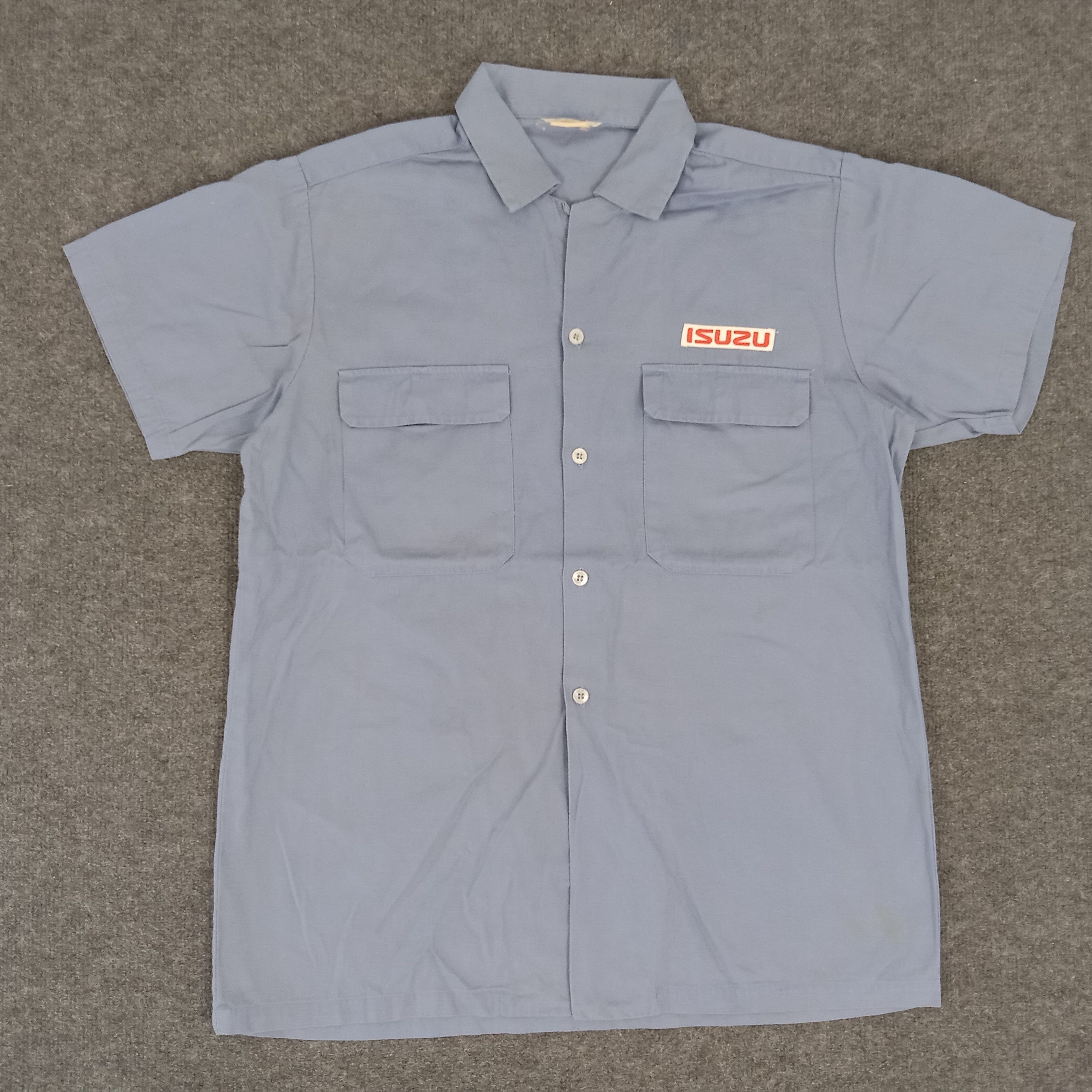 Japanese Brand × Vintage Isuzu Japanese Racing Uniform Shirt Button Up Size US L / EU 52-54 / 3 - 1 Thumbnail