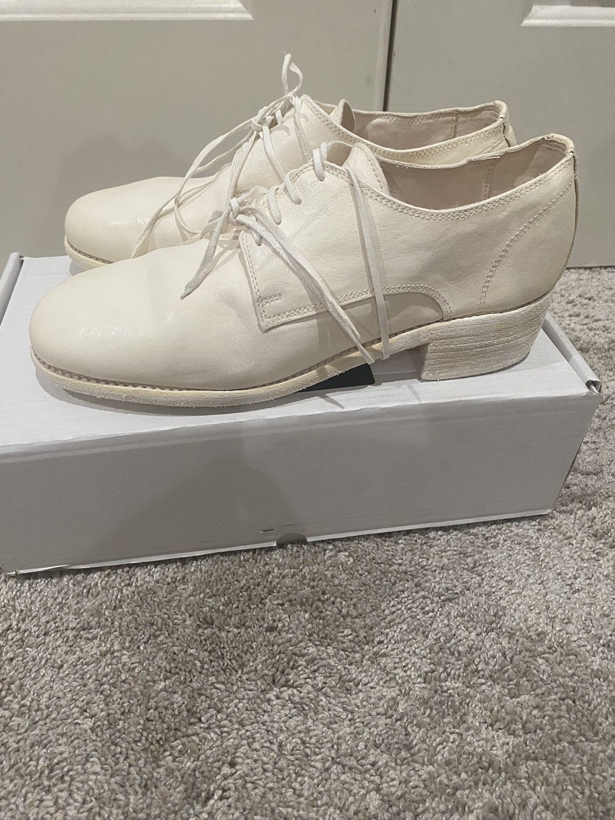 Guidi Guidi 792 White Cream Derby Donkey Leather 44 9-10 | Grailed
