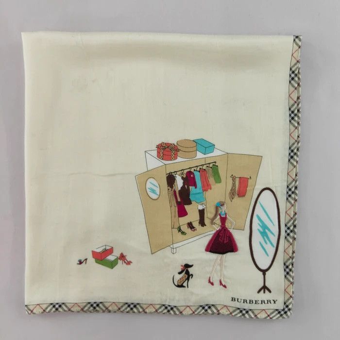 Burberry Handkerchief/ Neckerchief/ Bandana - #F2164 Size ONE SIZE - 5 Thumbnail