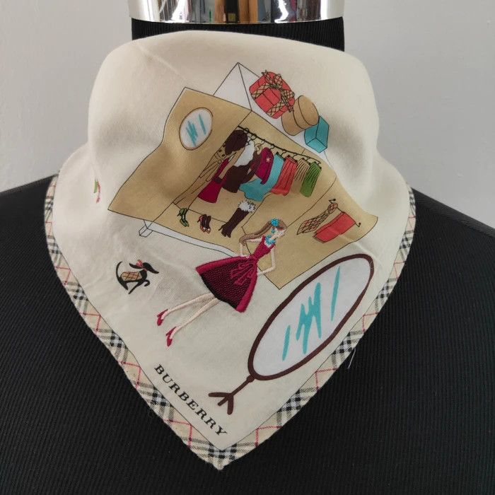 Burberry Handkerchief/ Neckerchief/ Bandana - #F2164 Size ONE SIZE - 1 Thumbnail