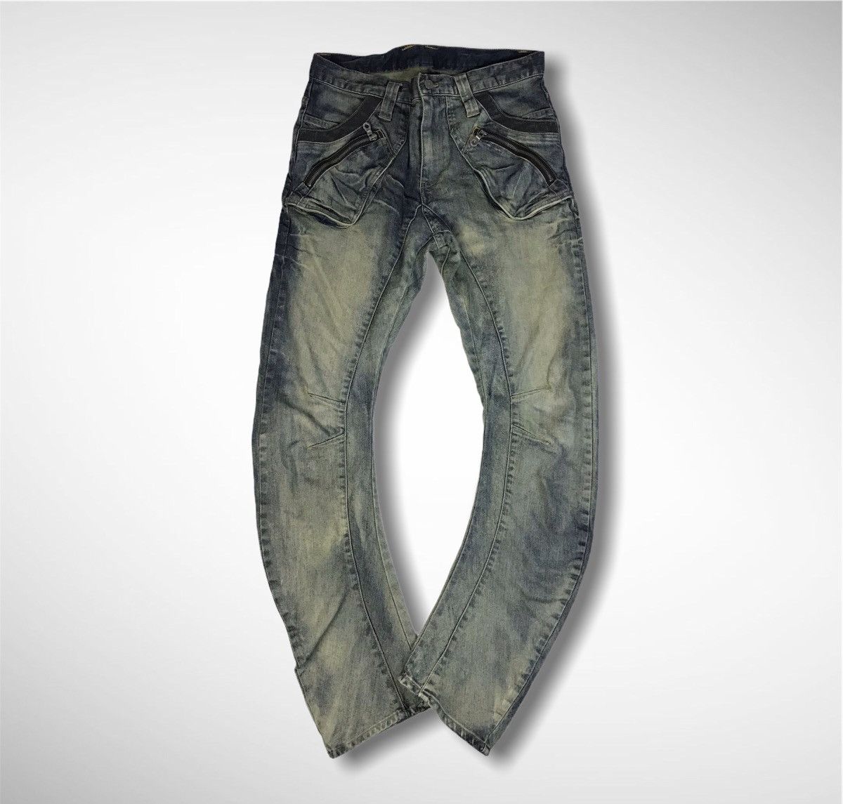 Japanese Brand × PPFM PPFM Punk Bondage Denim Jeans Size US 32 / EU 48 - 2 Thumbnail