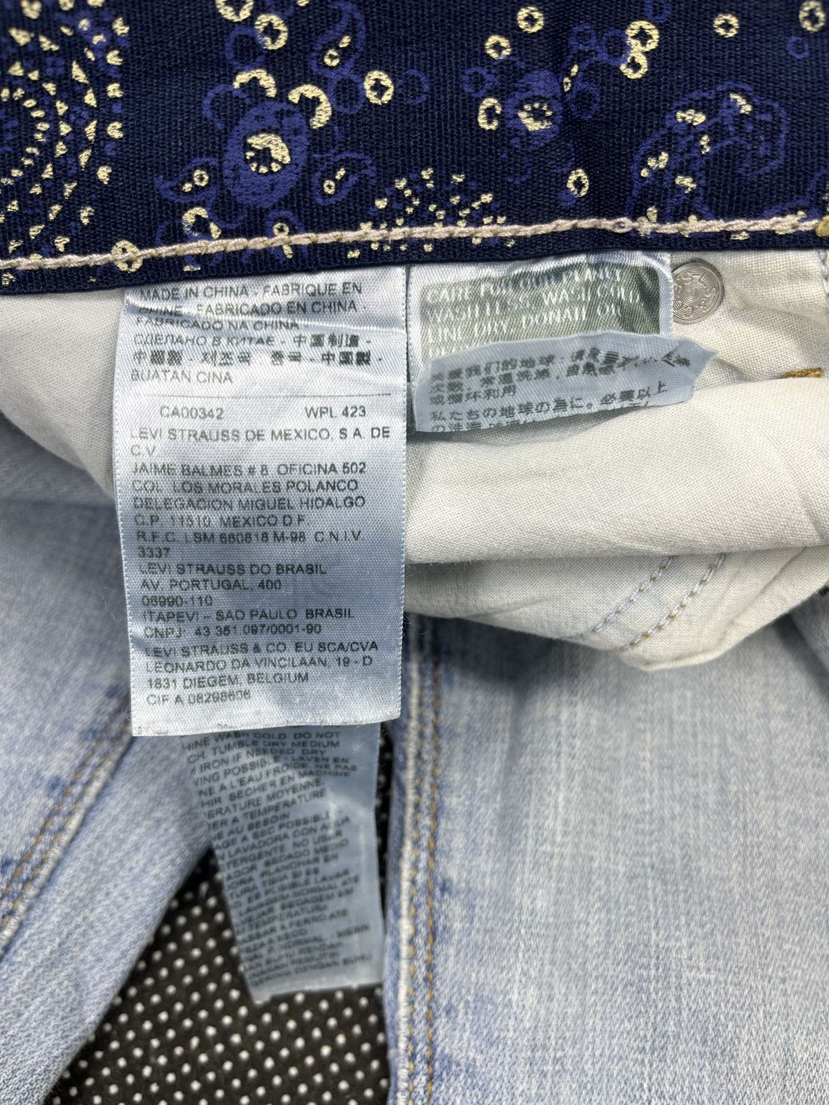 Levi's × Vintage Vintage Levis 525 Jeans Paisley Denim - J229 Size 34" / US 12 / IT 48 - 7 Thumbnail