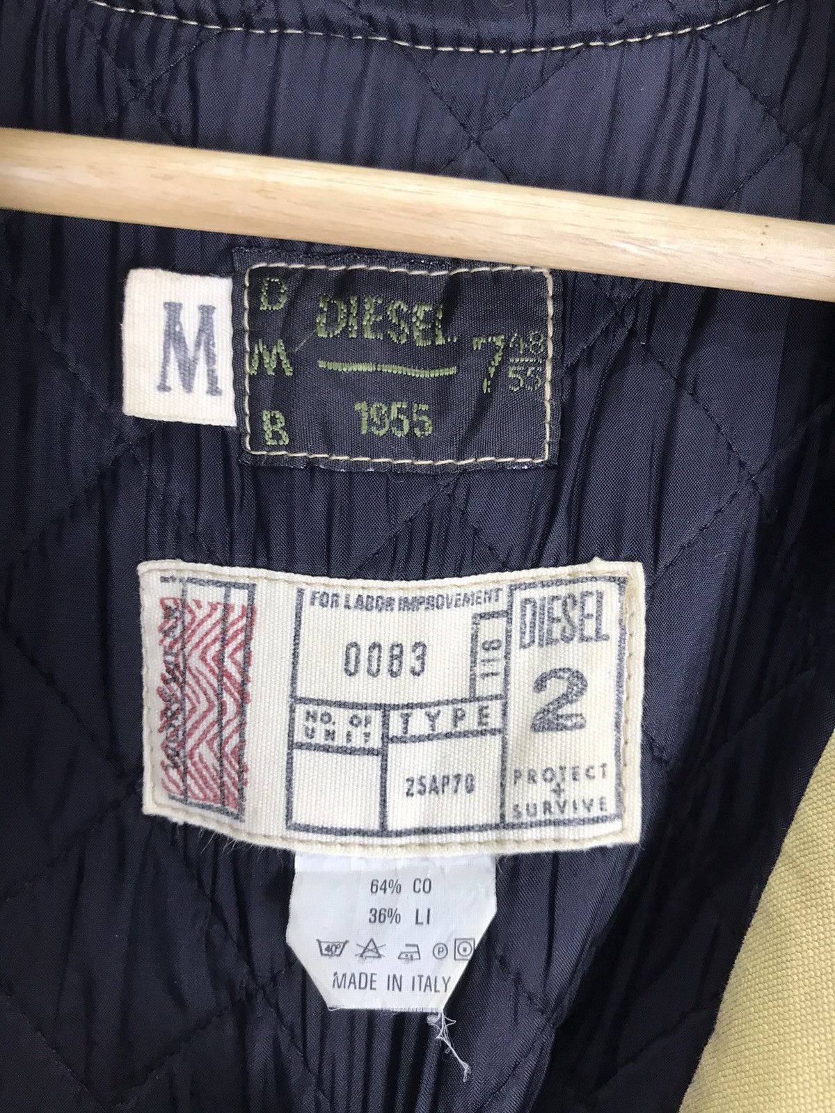 Diesel Vintage Diesel Brave Life 570 Duck Canvas Bomber Style Size US M / EU 48-50 / 2 - 19 Thumbnail