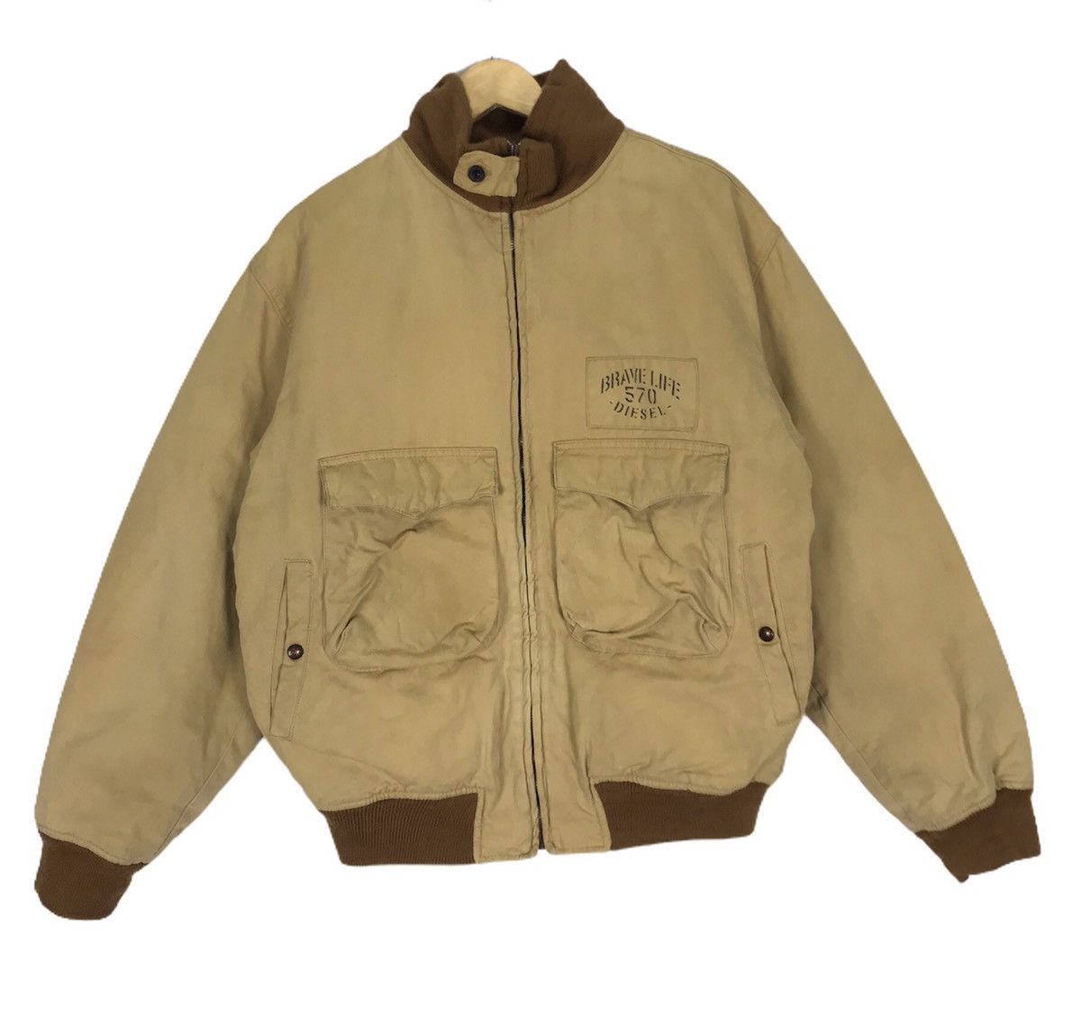 Diesel Vintage Diesel Brave Life 570 Duck Canvas Bomber Style Size US M / EU 48-50 / 2 - 1 Thumbnail