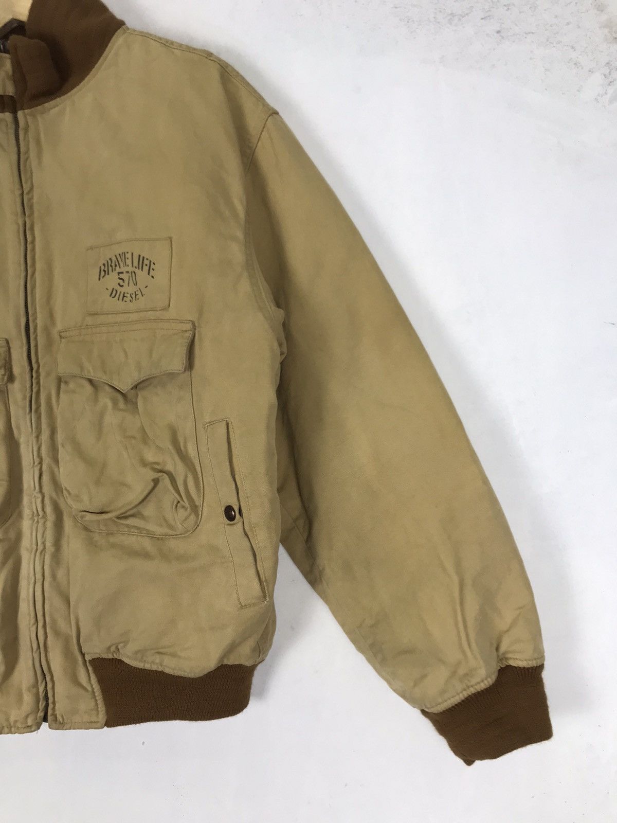 Diesel Vintage Diesel Brave Life 570 Duck Canvas Bomber Style Size US M / EU 48-50 / 2 - 8 Thumbnail
