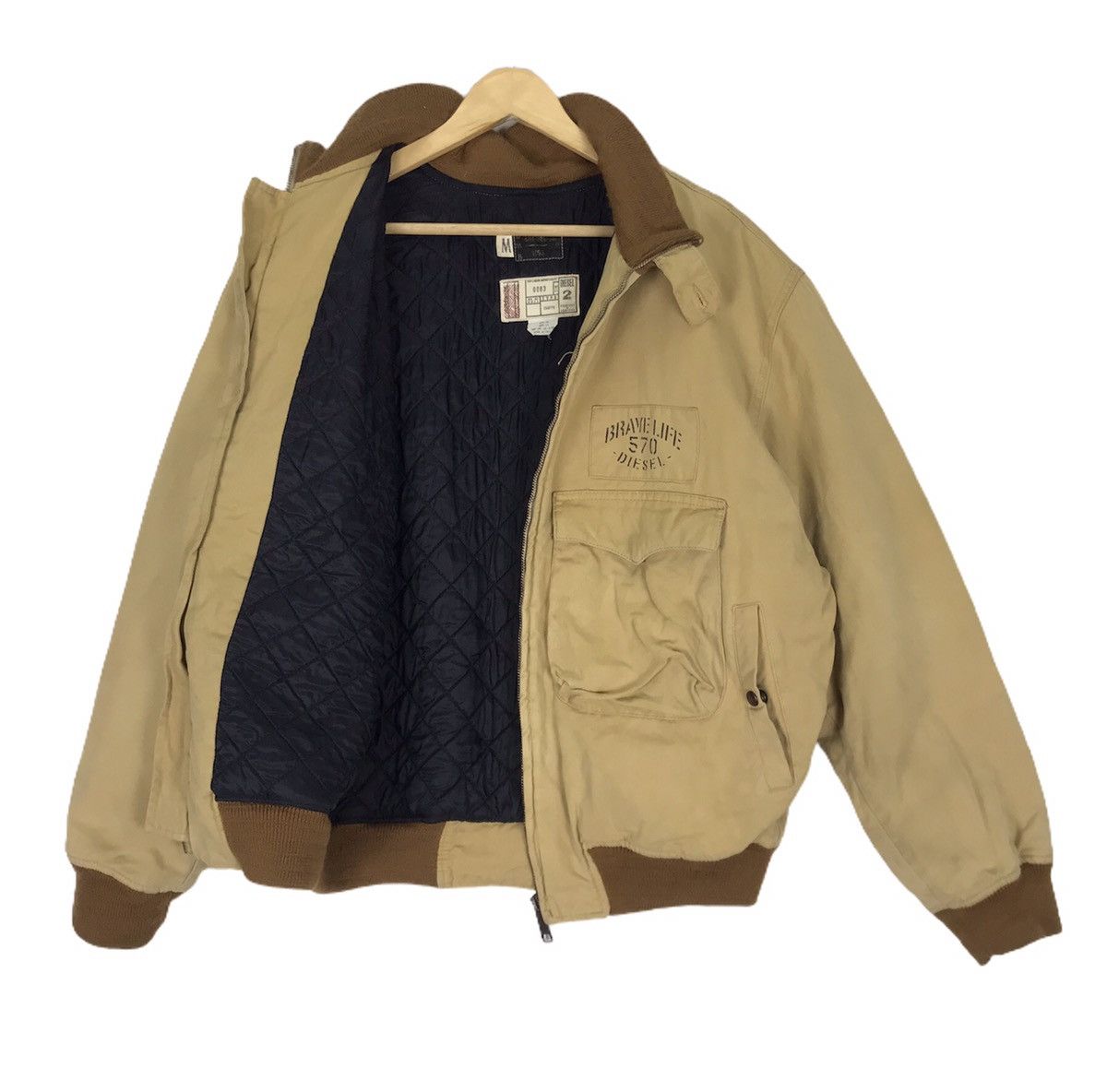 Diesel Vintage Diesel Brave Life 570 Duck Canvas Bomber Style Size US M / EU 48-50 / 2 - 2 Thumbnail