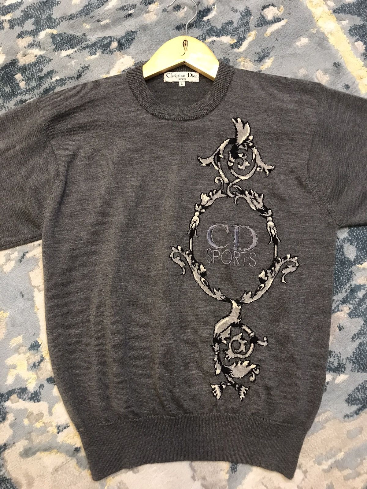 Christian Dior Monsieur × Vintage Cristian Dior 80/90s Wool Sweatshirt Size L / US 10 / IT 46 - 2 Thumbnail
