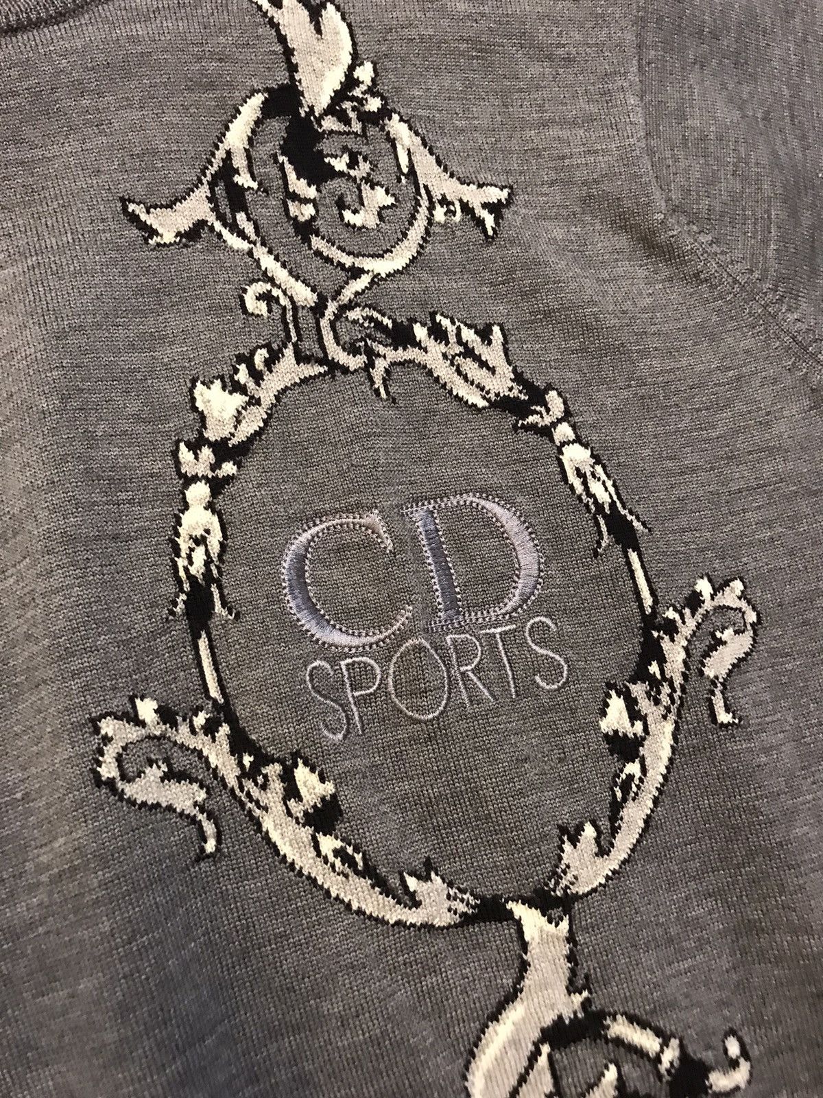 Christian Dior Monsieur × Vintage Cristian Dior 80/90s Wool Sweatshirt Size L / US 10 / IT 46 - 6 Thumbnail