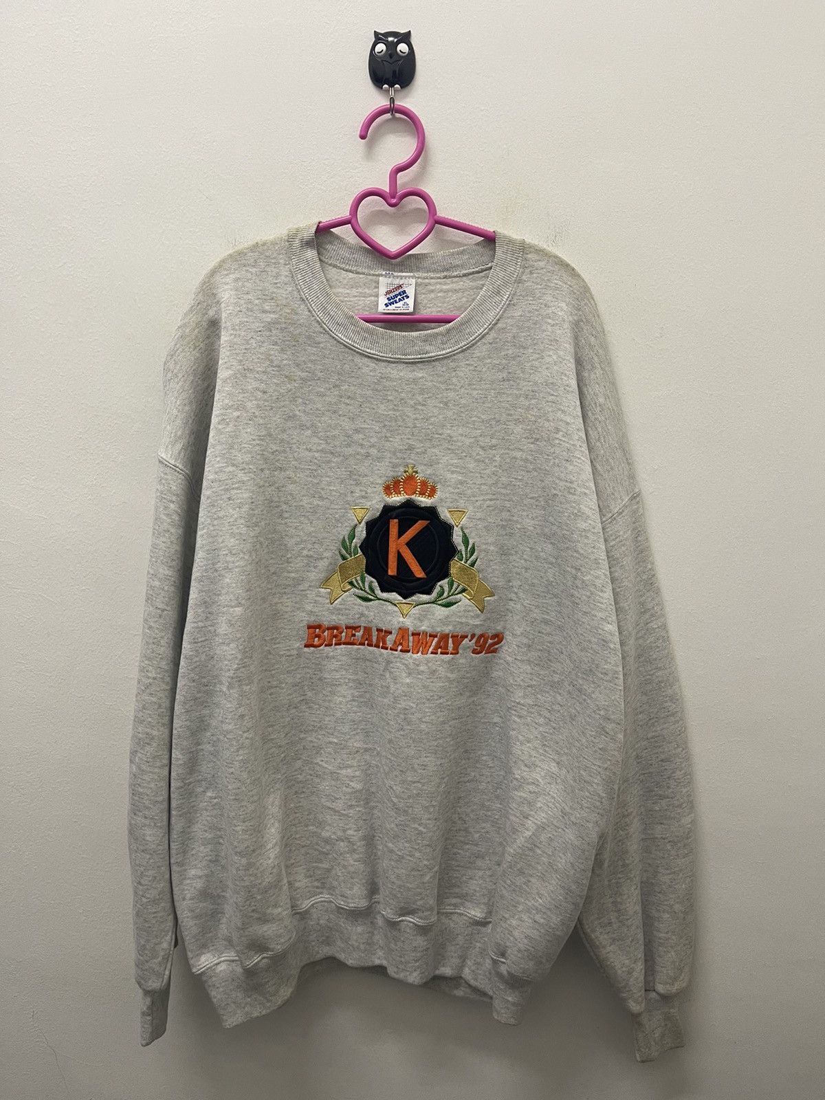 Jerzees Rare Vintage BREAKAWAY 92 Spell Out Big Embroidered Size US XL / EU 56 / 4 - 1 Thumbnail