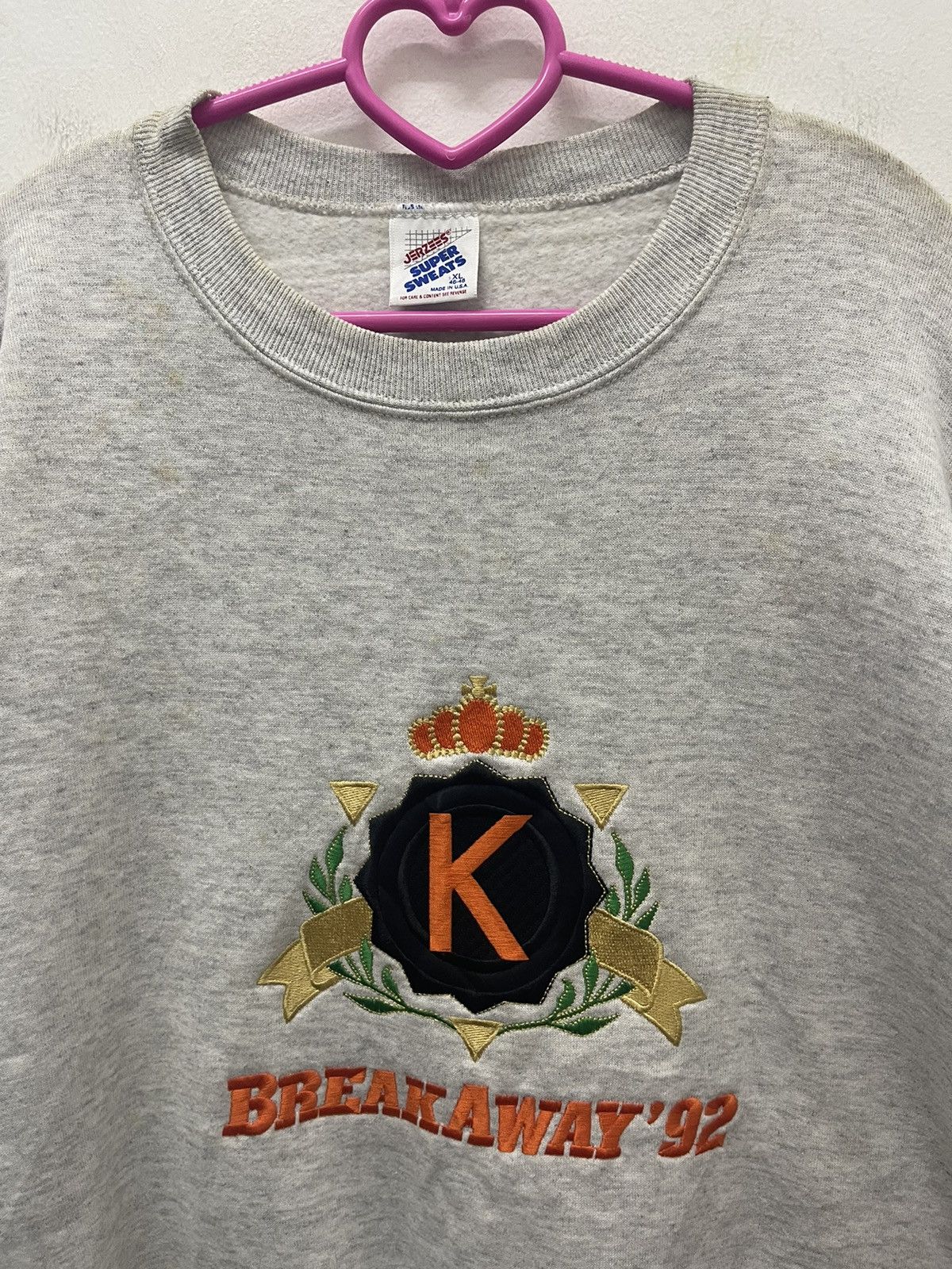 Jerzees Rare Vintage BREAKAWAY 92 Spell Out Big Embroidered Size US XL / EU 56 / 4 - 2 Thumbnail