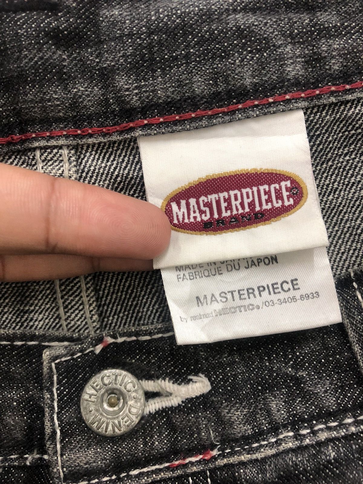 MasterPiece Rare Vintage MASTERPIECE By Hectic Japan Denim Jeans Size US 36 / EU 52 - 4 Thumbnail