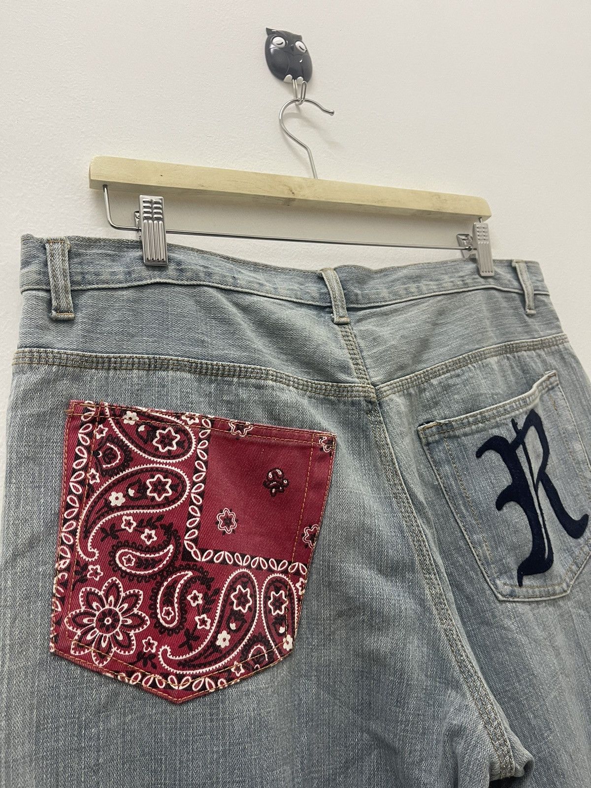 If Six Was Nine Rare Vintage REVOLVER 2004 Purple Days Paisley Bandana Denim Size US 36 / EU 52 - 3 Thumbnail